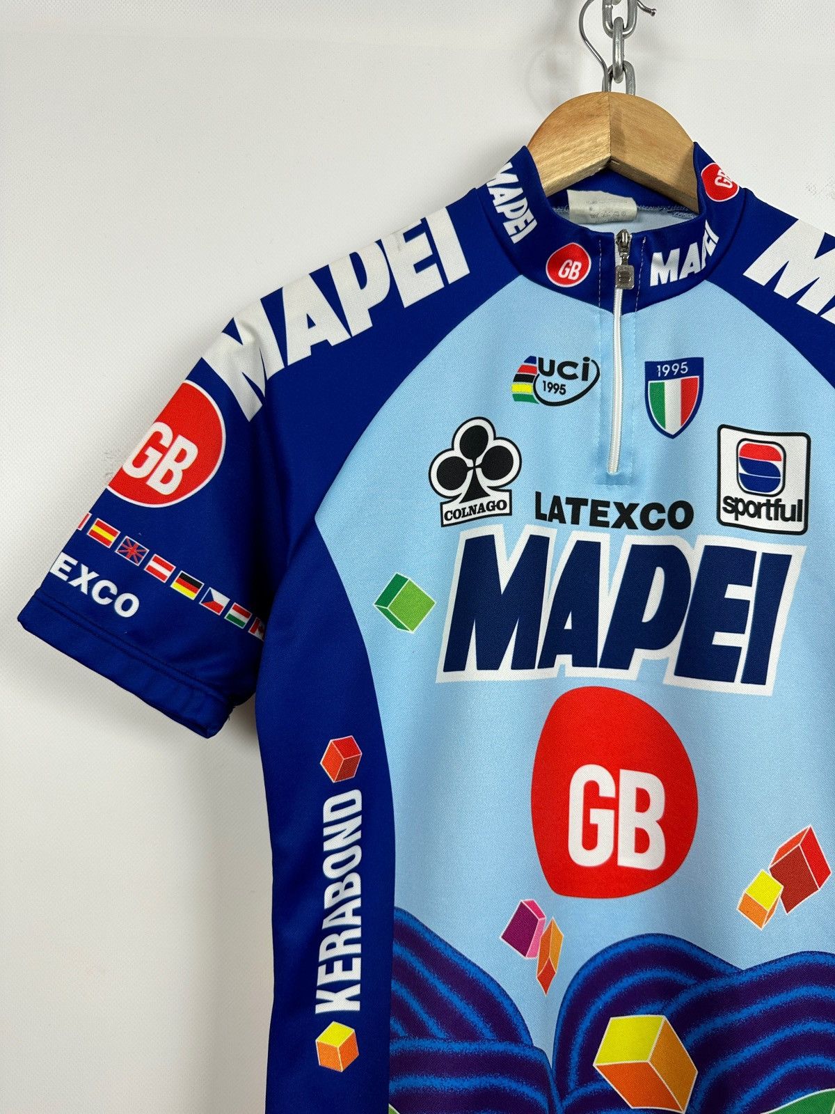 Vintage 1995 Vintage Sportful Mapei GB Cycling Jersey Size US M / EU 48-50 / 2 - 7 Thumbnail