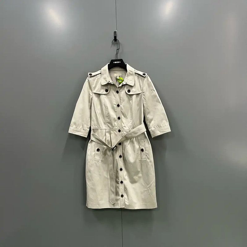 Burberry Burberry Button-Down Midi Coat for Women Size ONE SIZE - 1 Thumbnail