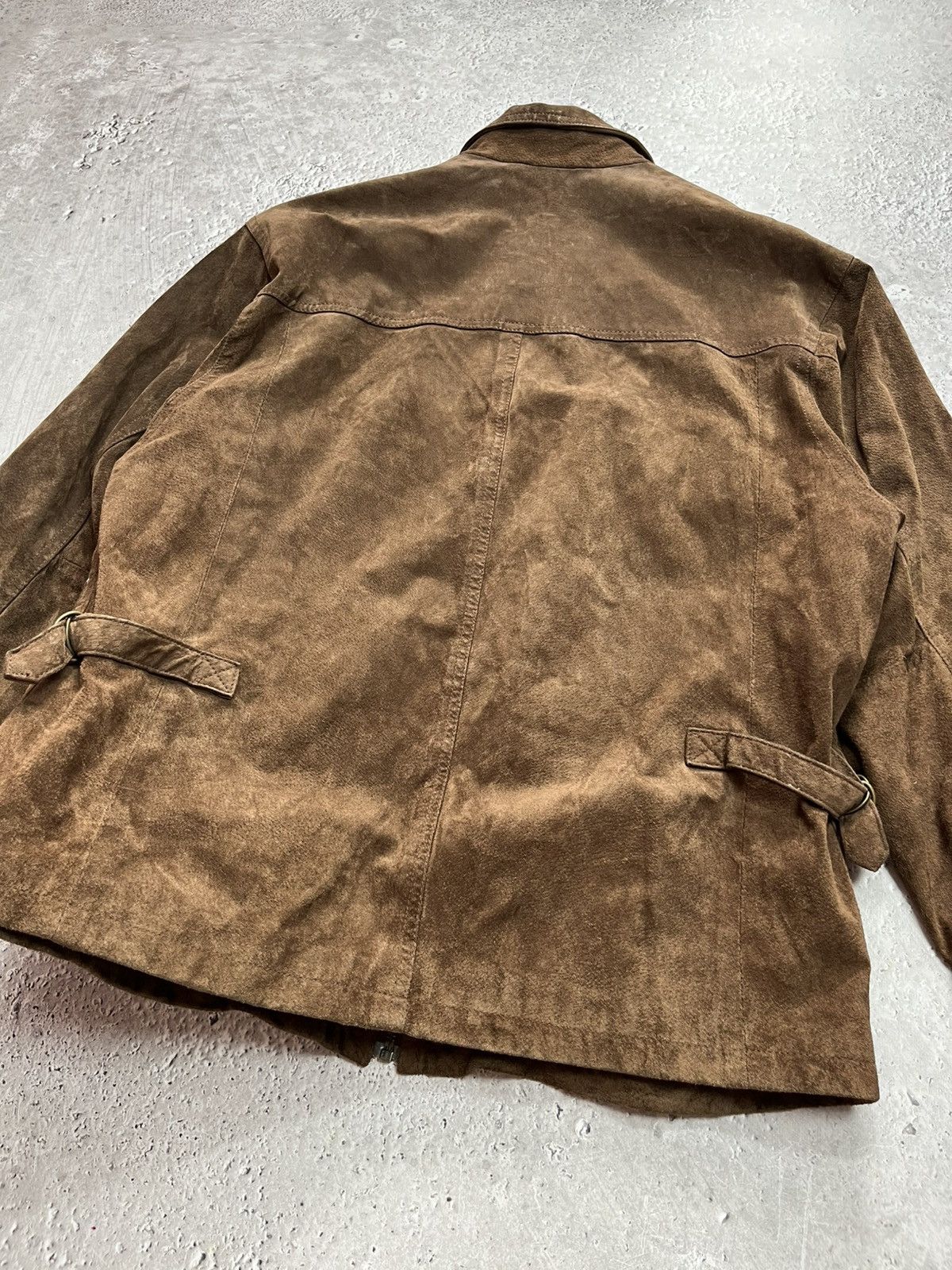 Genuine Leather Vintage Brown Leather Jacket Distressed Genuine Leather 52 Size US L / EU 52-54 / 3 - 11 Thumbnail