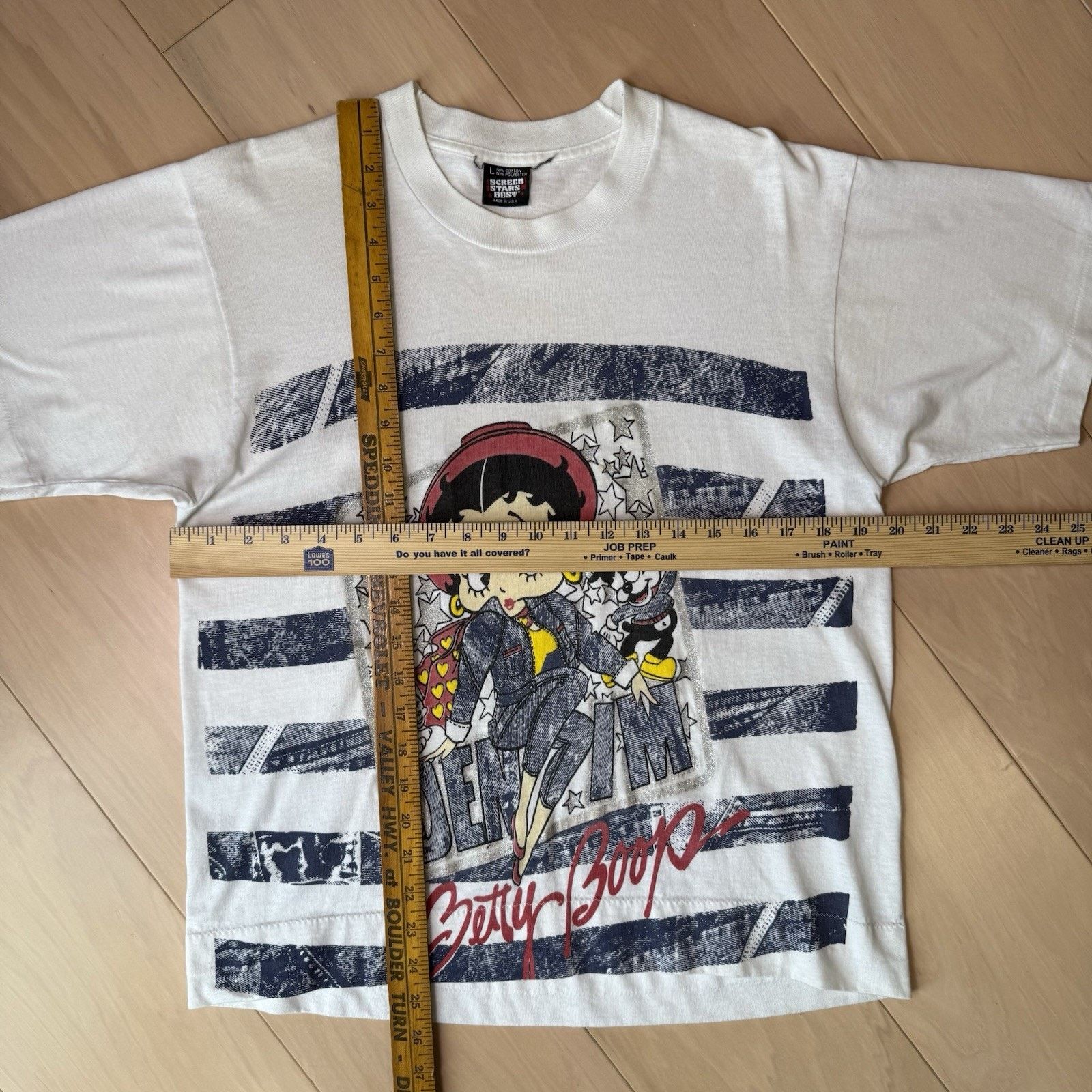 Vintage Vintage Betty Boop Shirt L White 90s Screen Stars Cartoon Size US L / EU 52-54 / 3 - 2 Thumbnail