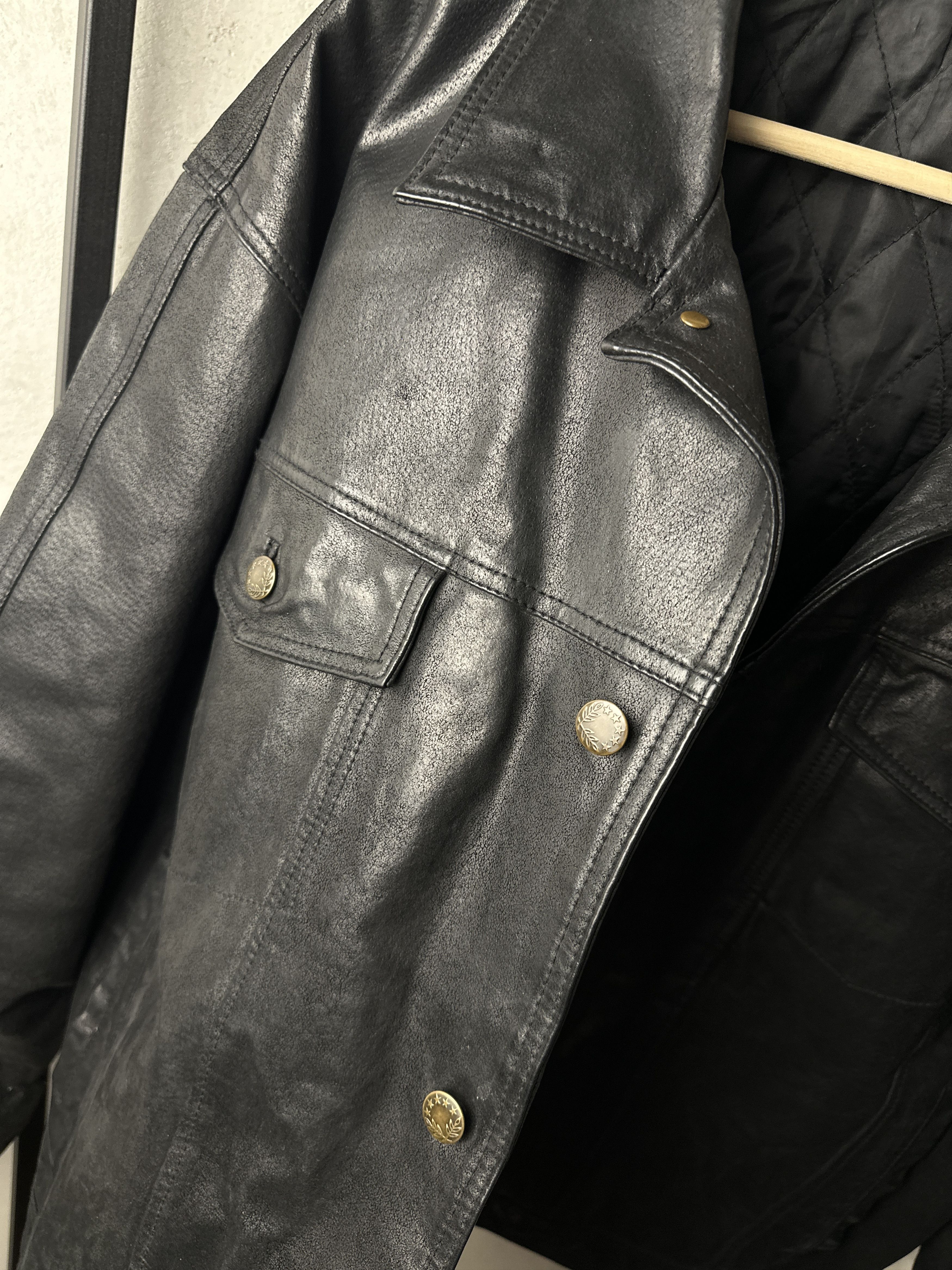 Genuine Leather Leather Western Trucker Jacket Size US XL / EU 56 / 4 - 4 Thumbnail