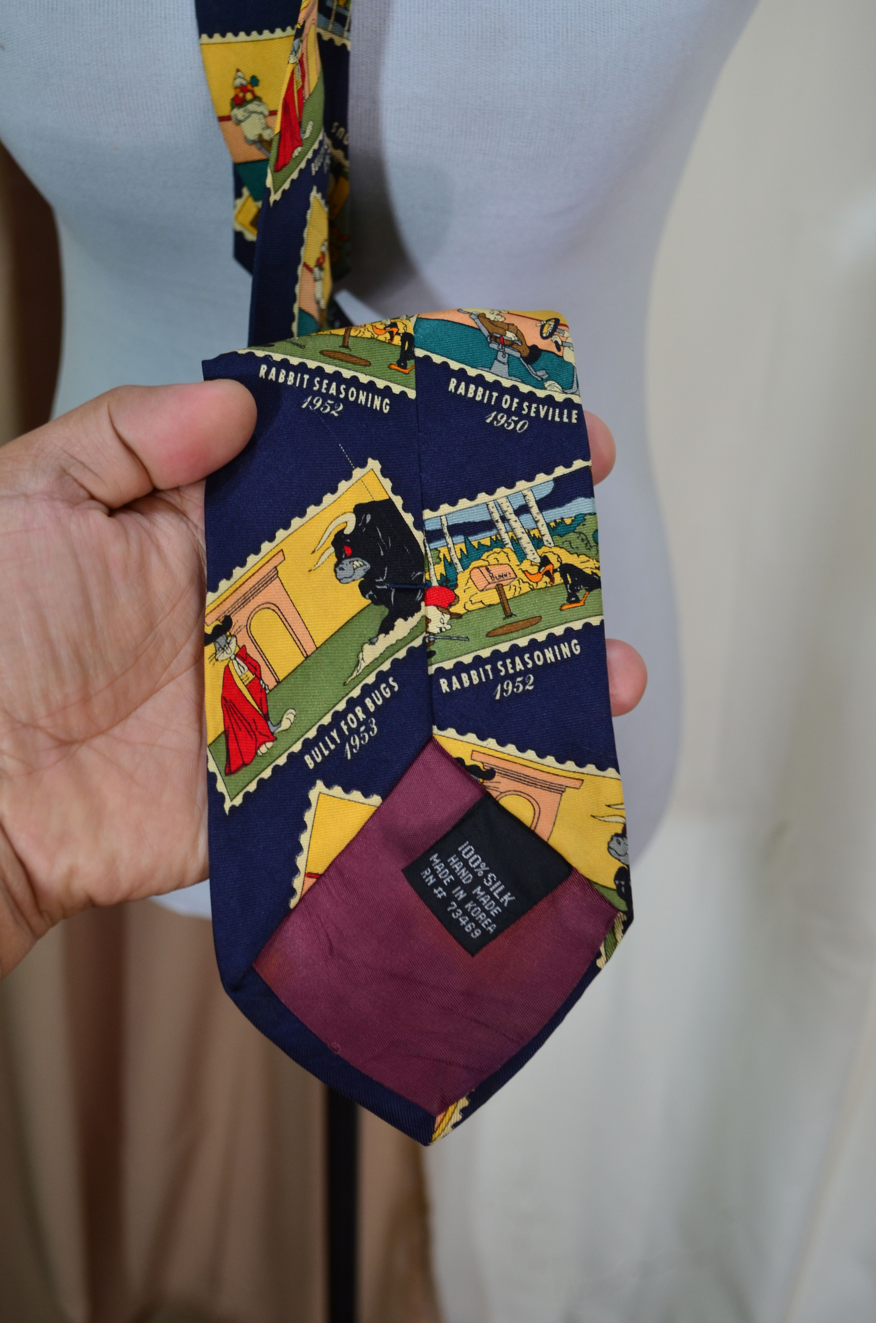 Vintage Vintage Warner Bros. Inc. Looney Tunes 1992 Necktie Size ONE SIZE - 5 Thumbnail
