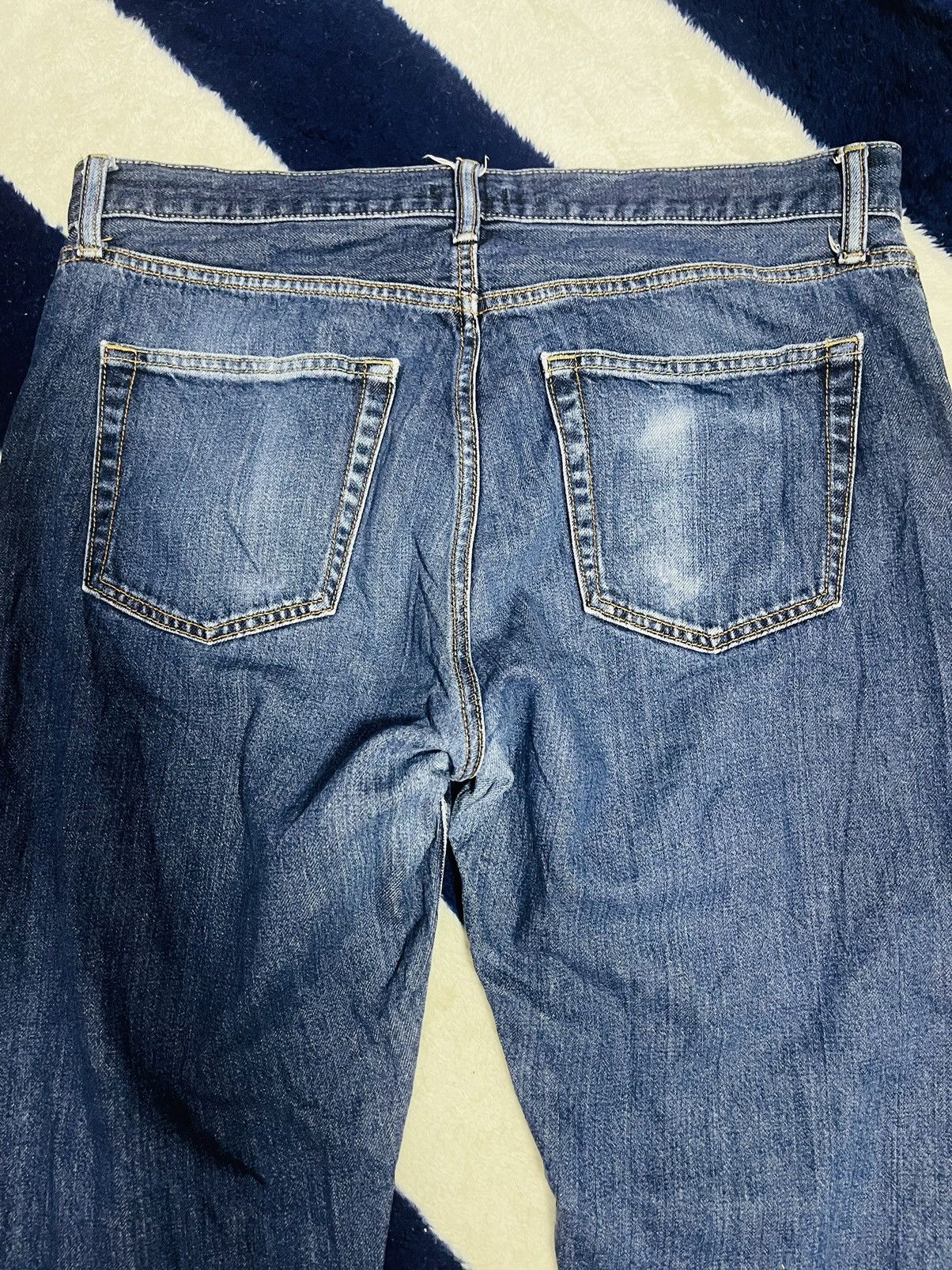 Japanese Brand × Uniqlo Uniqlo Selvedge Distressed Jeans (15) Size US 36 / EU 52 - 8 Thumbnail