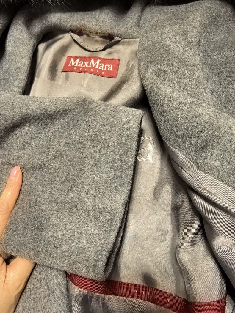 Max Mara Max Mara Sheep and Fox Fur Collar Coat Size M / US 6-8 / IT 42-44 - 5 Thumbnail