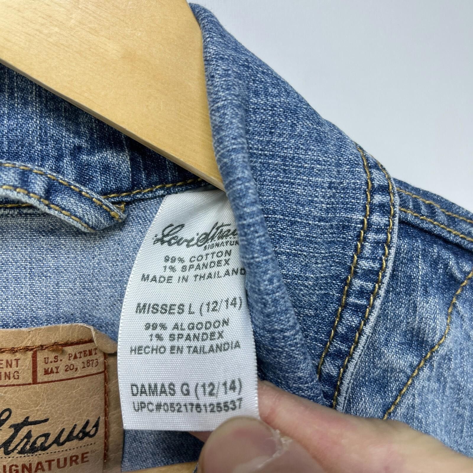 Levi's Vintage Y2K Levis Denim Jacket Womens Large Size L / US 10 / IT 46 - 5 Thumbnail