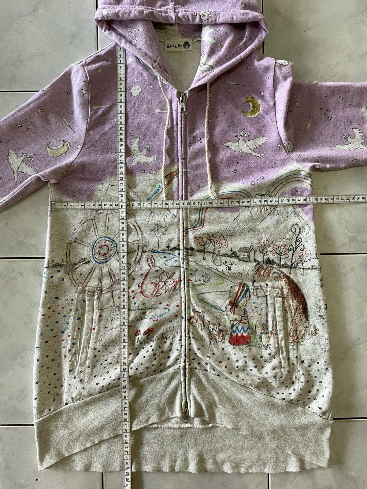 Japanese Brand Scolar Dreamscape Art Graphic Hoodie Fairy Tale Illustration Size M / US 6-8 / IT 42-44 - 18 Thumbnail