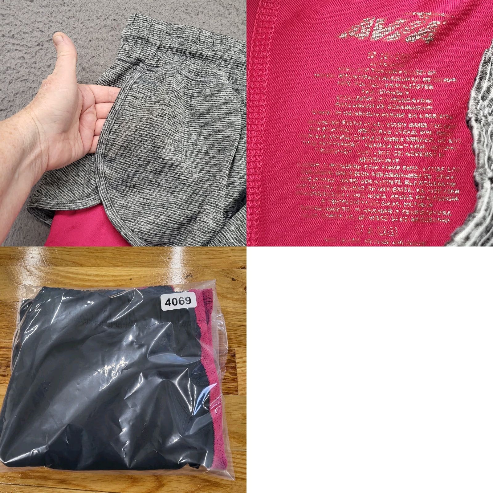 Avia Avia Shorts Women's M Pink & Gray Lined Pockets Athletic Running Golf Striped Multiple Activities Size 32" / US 10 / IT 46 - 8 Thumbnail
