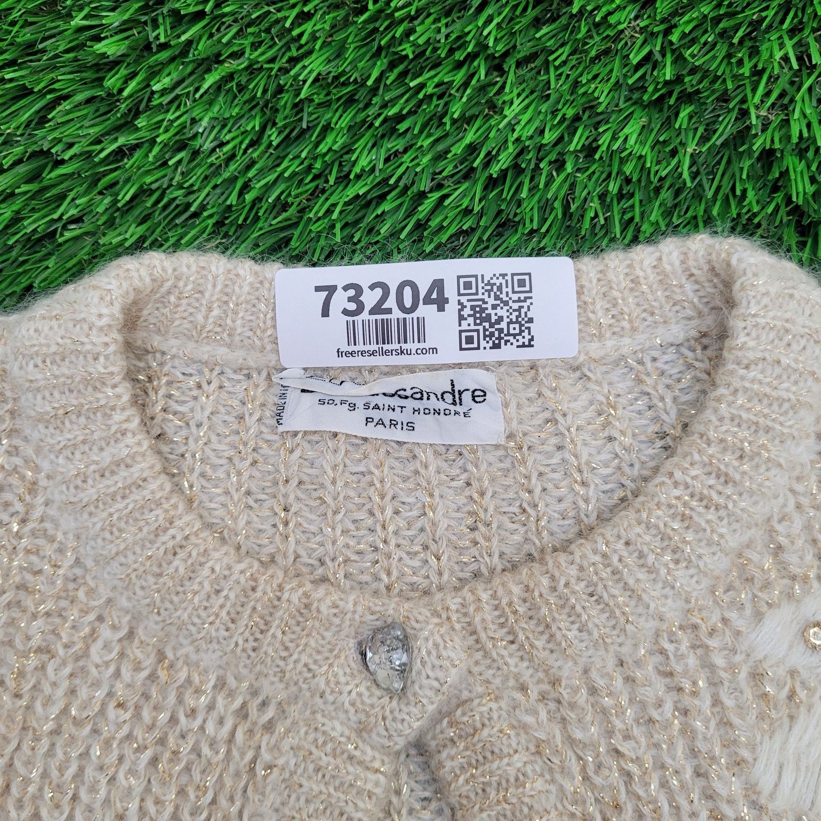 Vintage VTG 80s Cassandre Paris Cardigan Womens Large 22x21 Italy Size L / US 10 / IT 46 - 3 Thumbnail