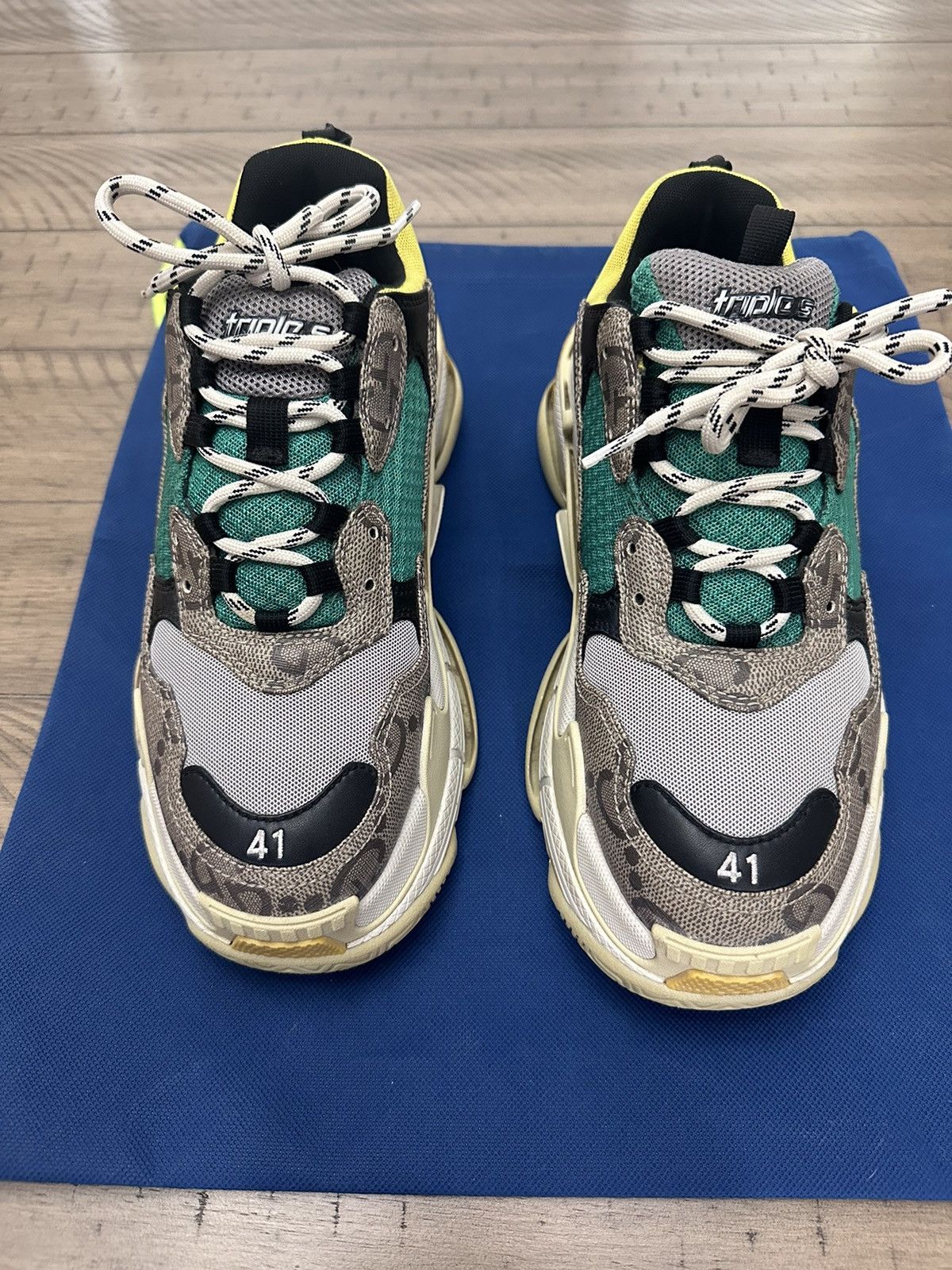 Balenciaga × Gucci Gucci balenciaga triple s sneakers Size US 8 / EU 41 - 2 Thumbnail