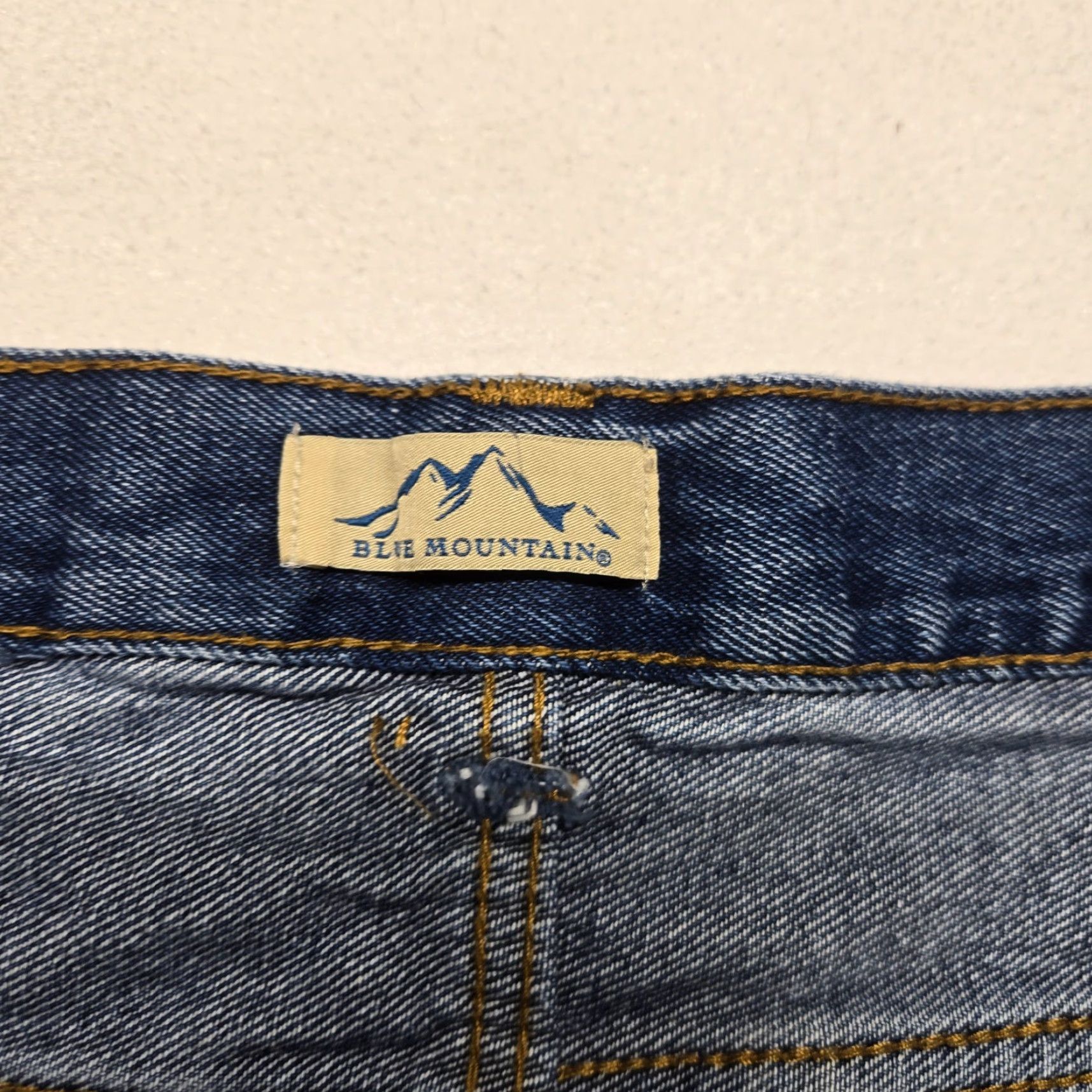 The Mountain Vintage Blue Mountain Men's Jeans Pants 42x30 Straight Leg Denim Cotton Blue 90s Casual Men's Size US 42 / EU 58 - 3 Thumbnail