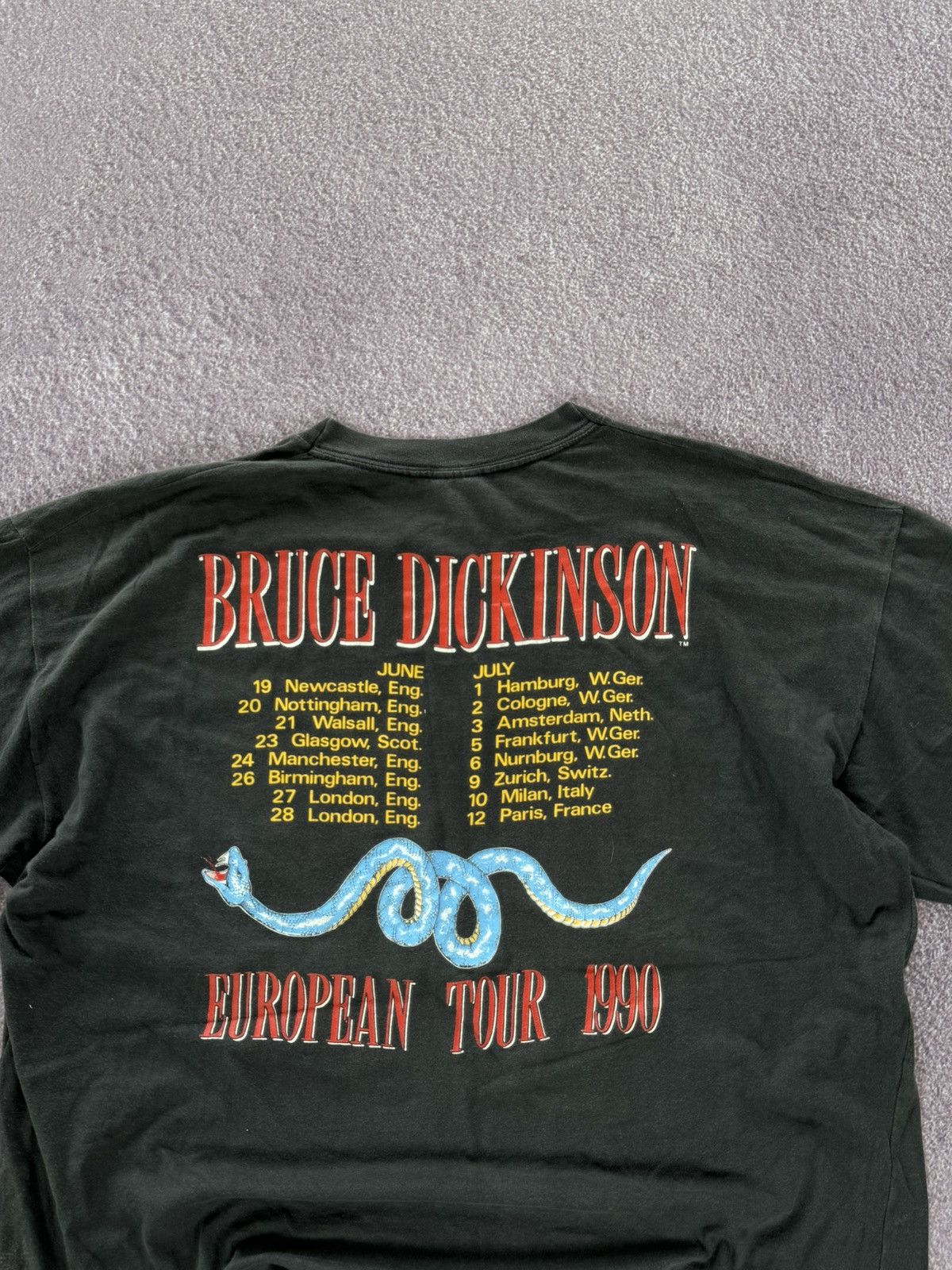 Band Tees Vintage Bruce Dickinson 1990s Crazy t-shirt Size US L / EU 52-54 / 3 - 10 Thumbnail