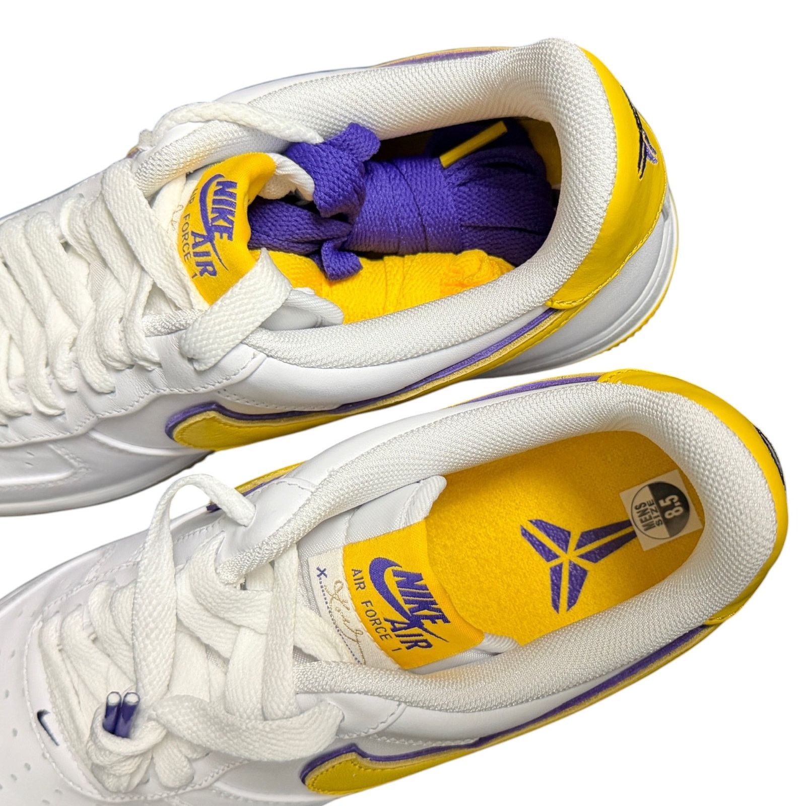 Nike Nike Kobe Bryant Air Force 1 Low Retro QS Lakers FZ1151-100 Size US 8.5 / EU 41-42 - 8 Thumbnail
