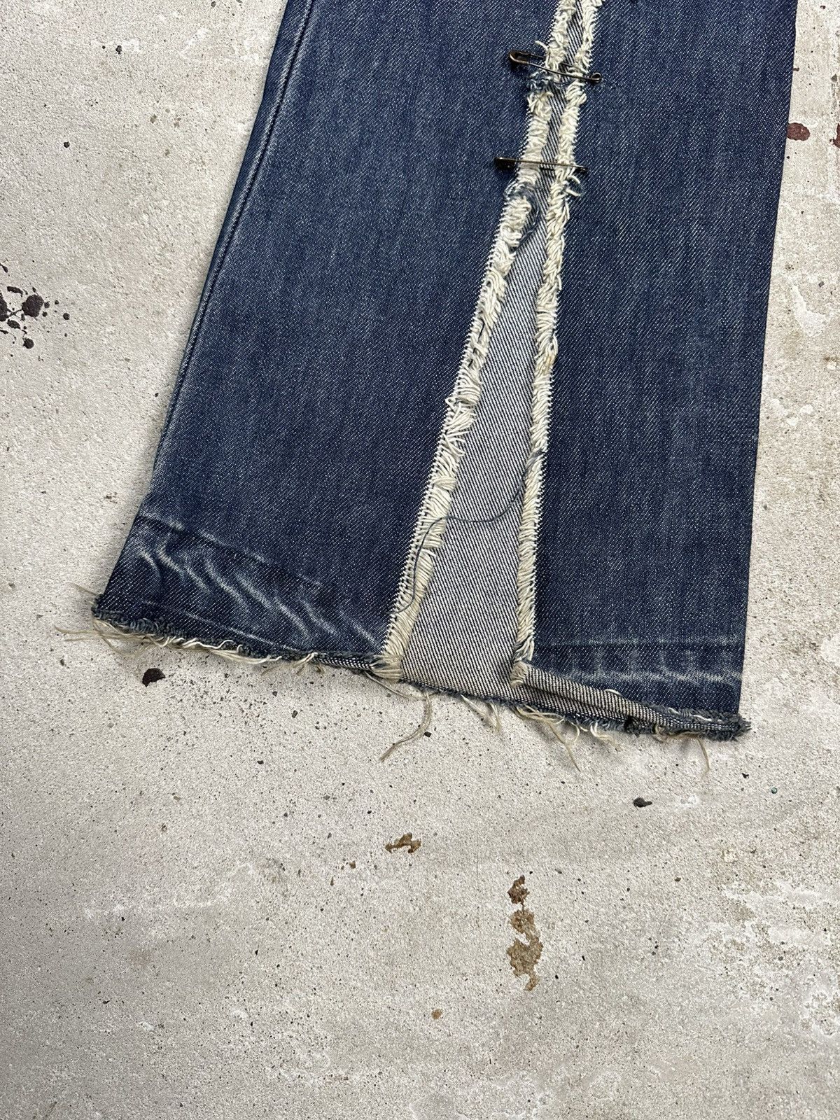 If Six Was Nine × Japanese Brand × Le Grande Bleu (L.G.B.) Vintage Y2K Reworked Flare Boot Cut Distressed Jeans Japan Size US 30 / EU 46 - 6 Thumbnail