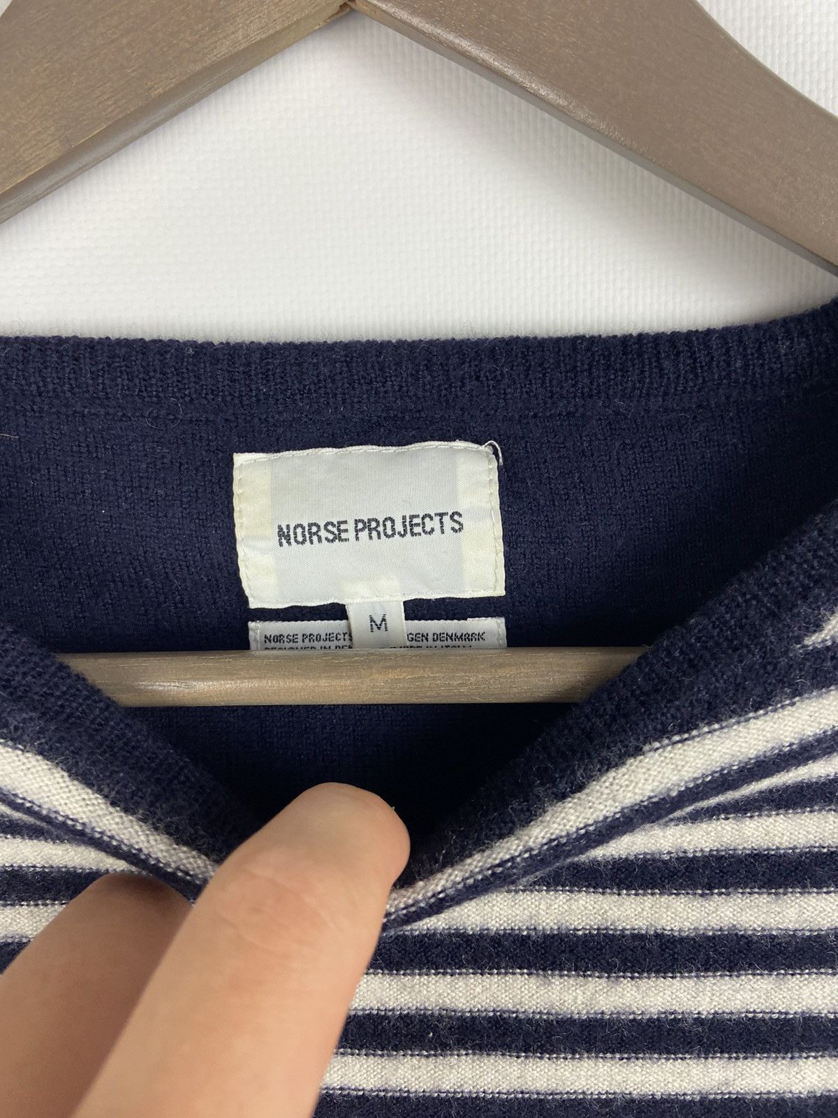 Norse Projects NORSE PROJECTS SAILOR STRIPE KNIT SWEATERS MENS SZ M Size US M / EU 48-50 / 2 - 4 Thumbnail