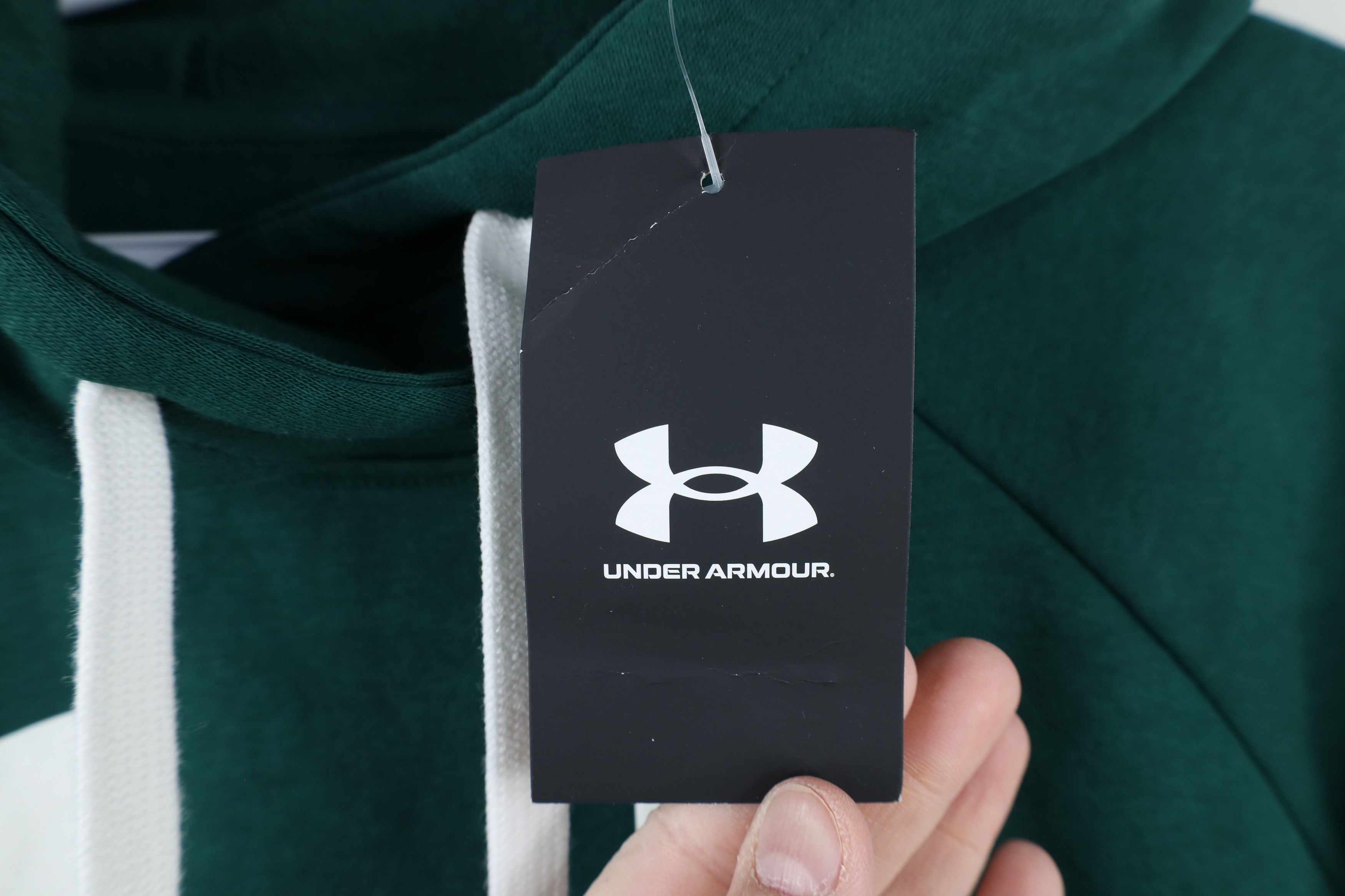 Under Armour × Vintage New Under Armour Big Logo Rival Fleece Hoodie Sweatshirt Size S / US 4 / IT 40 - 5 Thumbnail