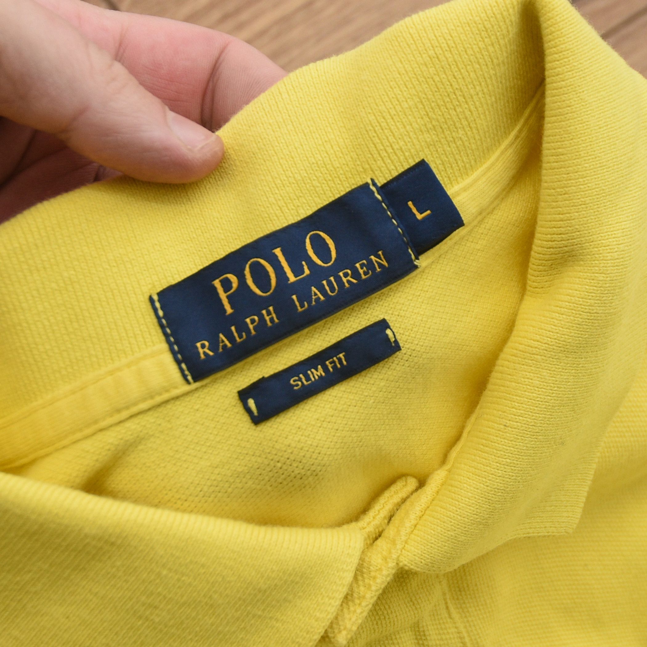 Polo Ralph Lauren Polo Ralph Lauren Slim Fit Mesh Polo Shirt Yellow Size L Size US L / EU 52-54 / 3 - 11 Thumbnail