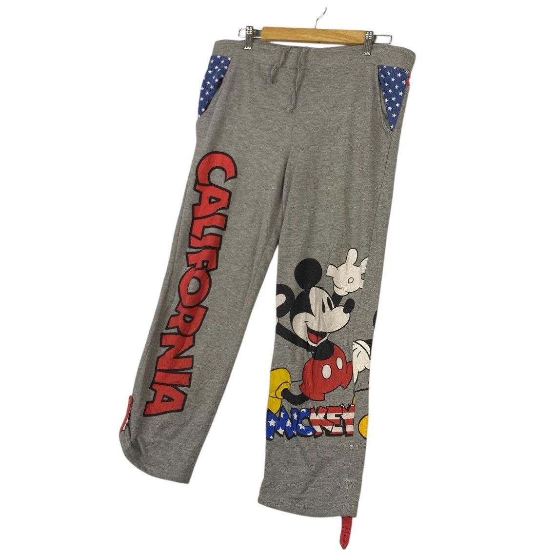 Disney × Vintage Vintage Disney Mickey mouse Minnie mouse jogger pants Size 37" - 2 Thumbnail