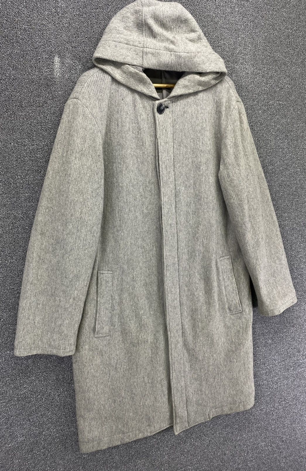 Yohji Yamamoto Vintage Yohji Yamamoto A.A.R Hoodie Wool Long Jacket Size US L / EU 52-54 / 3 - 2 Thumbnail