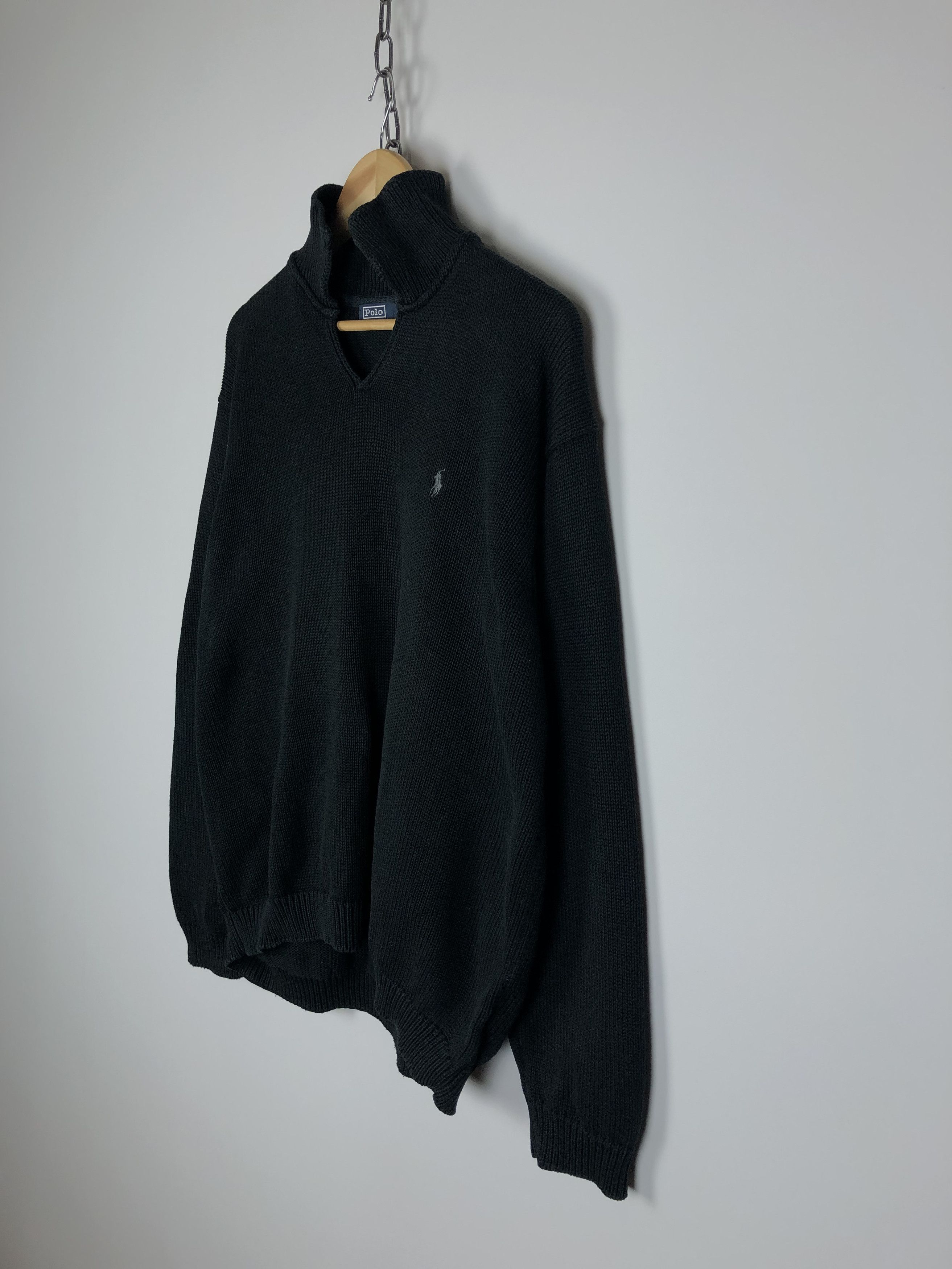 Polo Ralph Lauren Polo Ralph Lauren Knit Sweater Vintage Black XL Size US XL / EU 56 / 4 - 6 Thumbnail