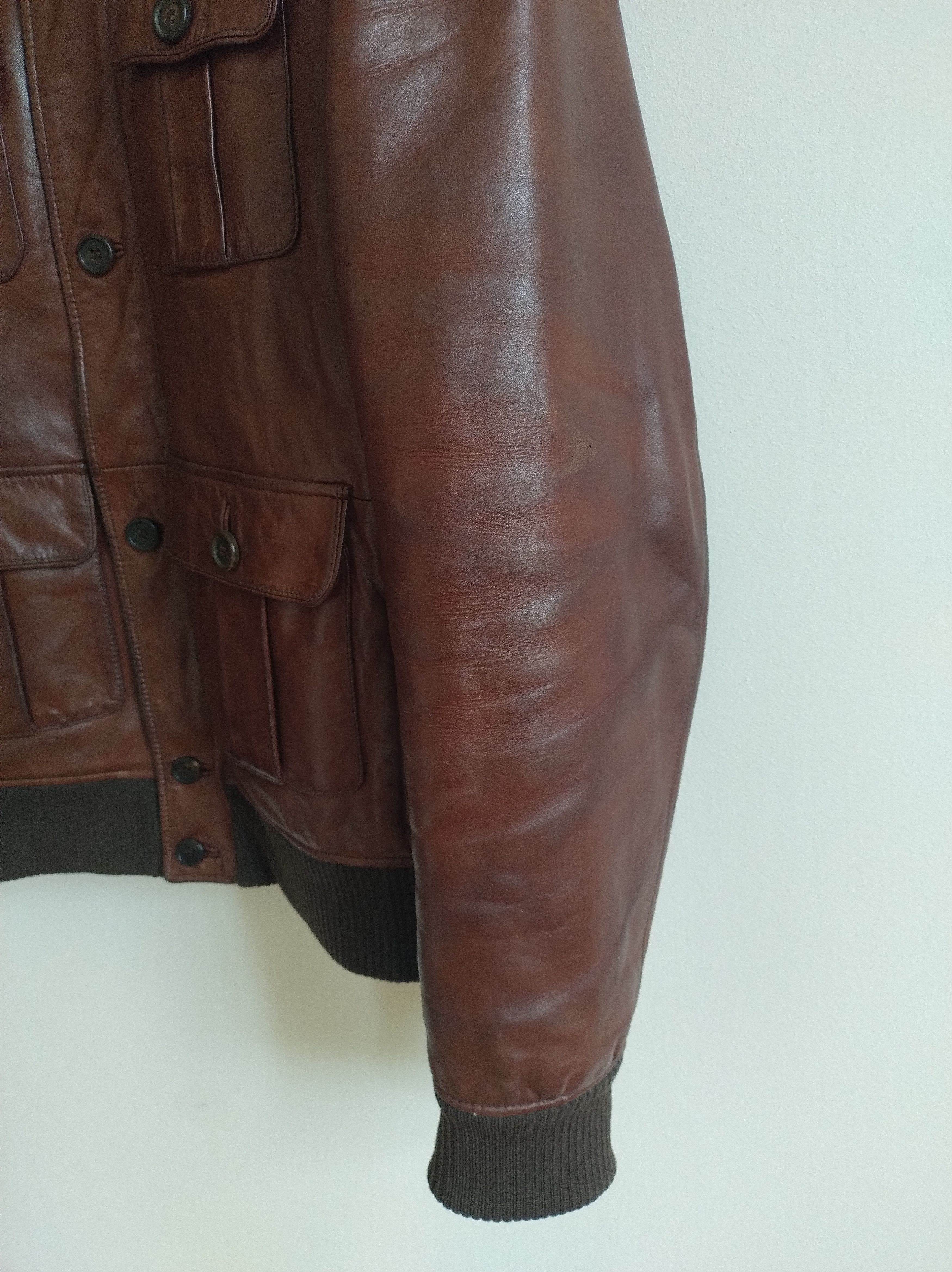 Prada Prada Leather Jacket Cargo Bomber archive 2008 Size US M / EU 48-50 / 2 - 7 Thumbnail