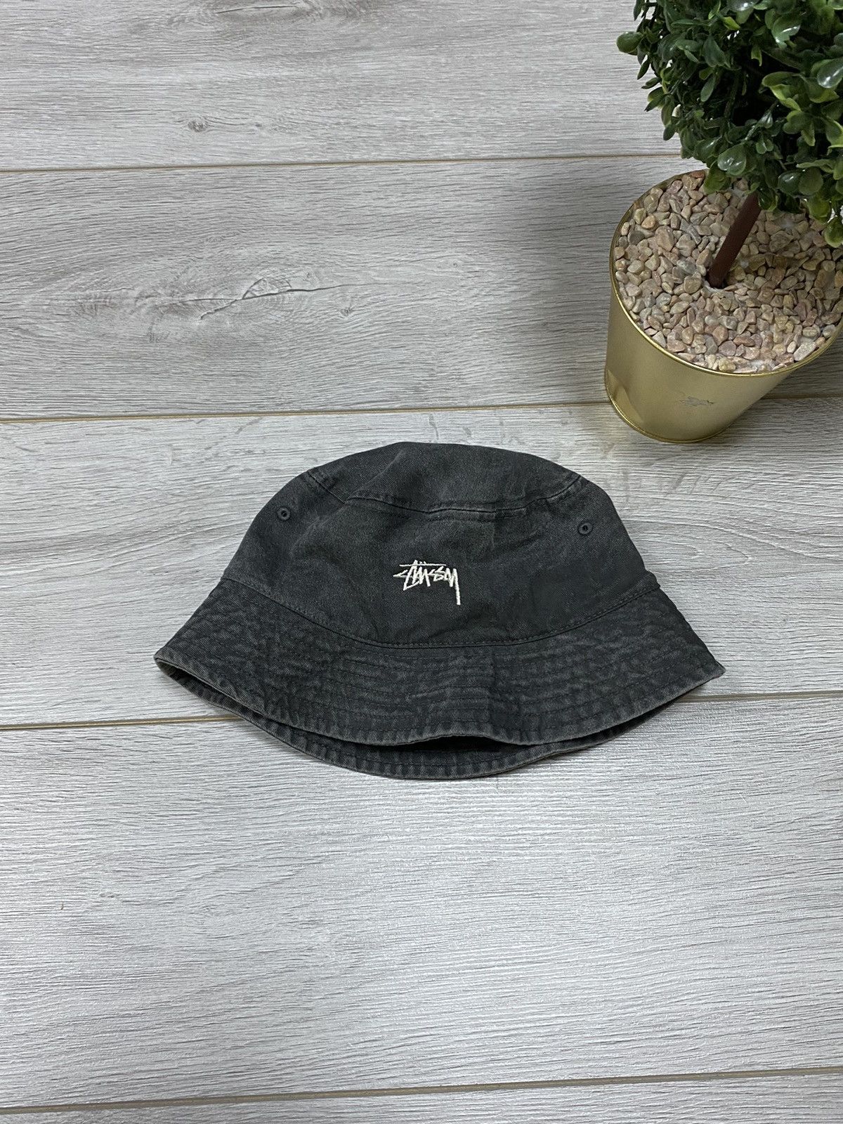 Stussy Stussy big logo vintage bucket hat caps Size ONE SIZE - 1 Thumbnail