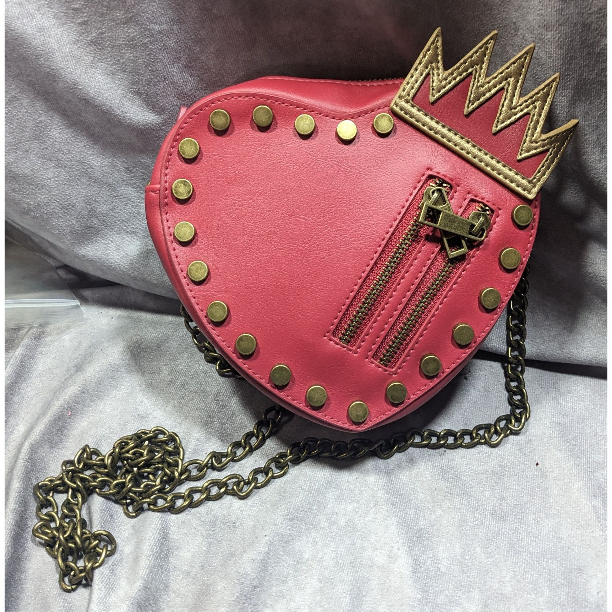 Disney Disney Descendants Evie Heart Crown Purse With Gold Tone Cha Size ONE SIZE - 9 Thumbnail