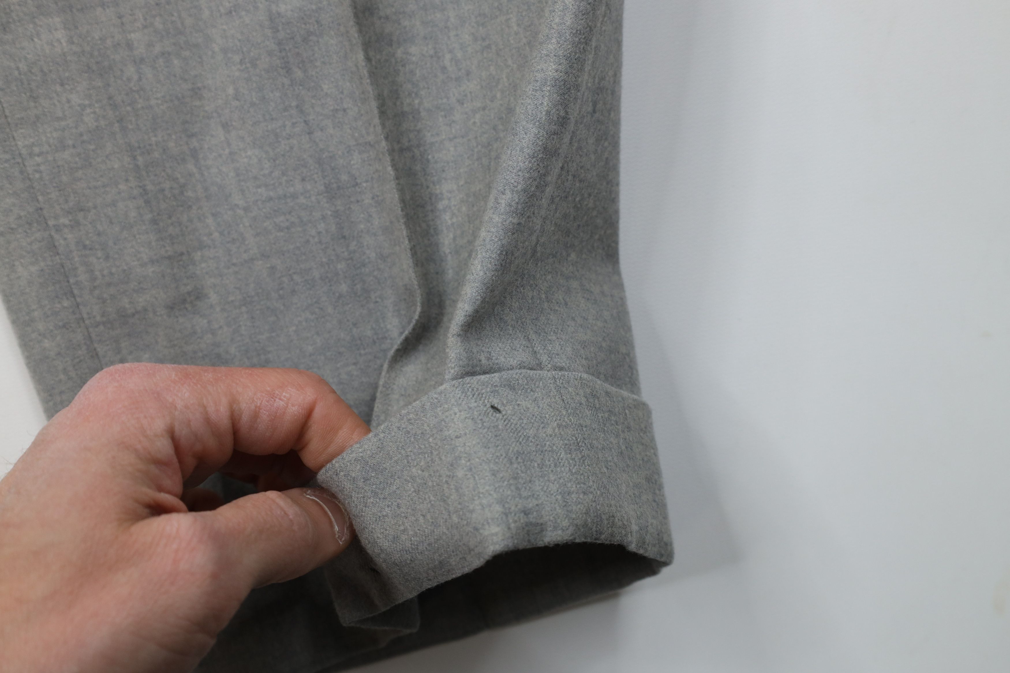 Vintage Vintage 50s Hollywood Regency Wool Chino Pants Gray USA Size US 34 / EU 50 - 7 Thumbnail