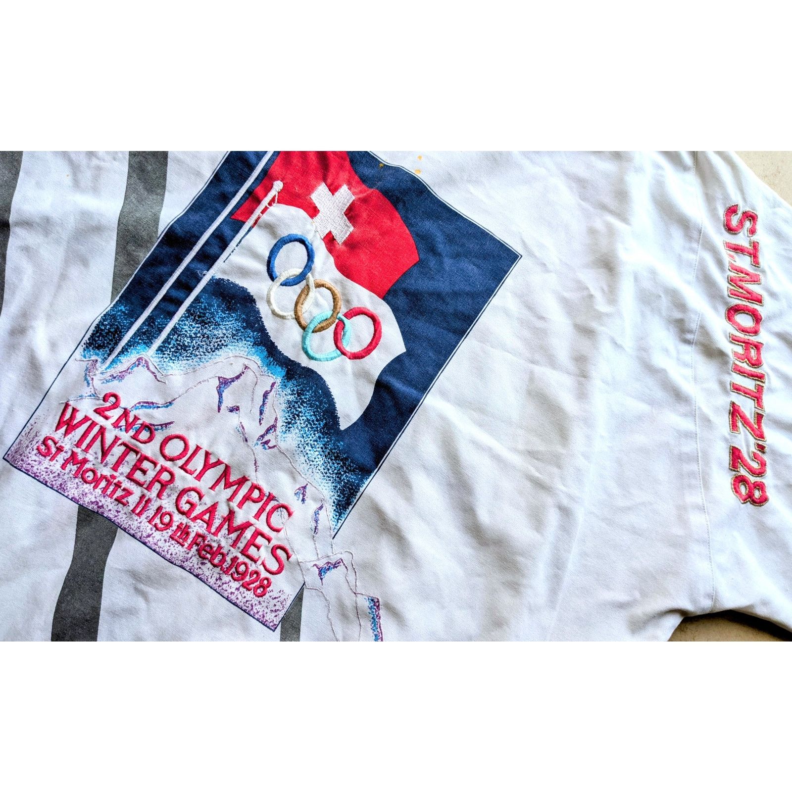 Adidas × USA Olympics Winter Olympic ADIDAS 90s 1928 St Moritz 1960 sweat XL vtg Size US XL / EU 56 / 4 - 2 Thumbnail