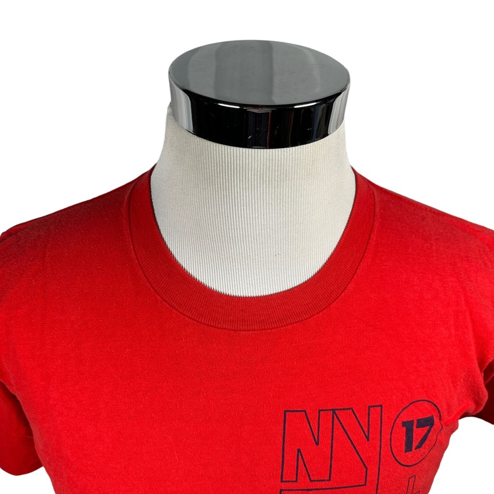 The Unbranded Brand Olympics NY Oneita Graphic T-Shirt Vintage Red USA L Size US L / EU 52-54 / 3 - 5 Thumbnail