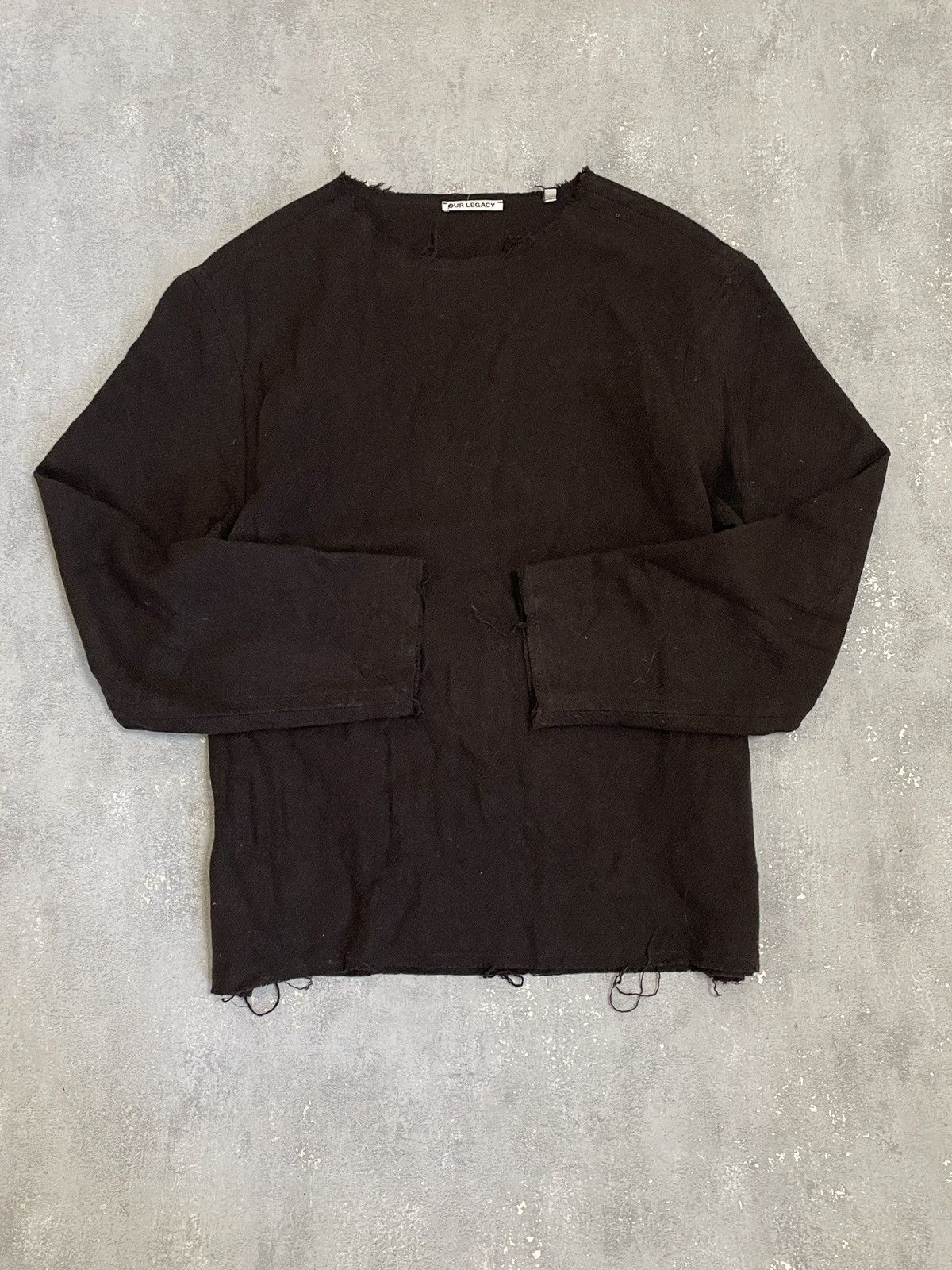 Our Legacy Our Legacy DISTRESSED Wool Brown Sweater Knit Avant-Garde Size US M / EU 48-50 / 2 - 3 Thumbnail