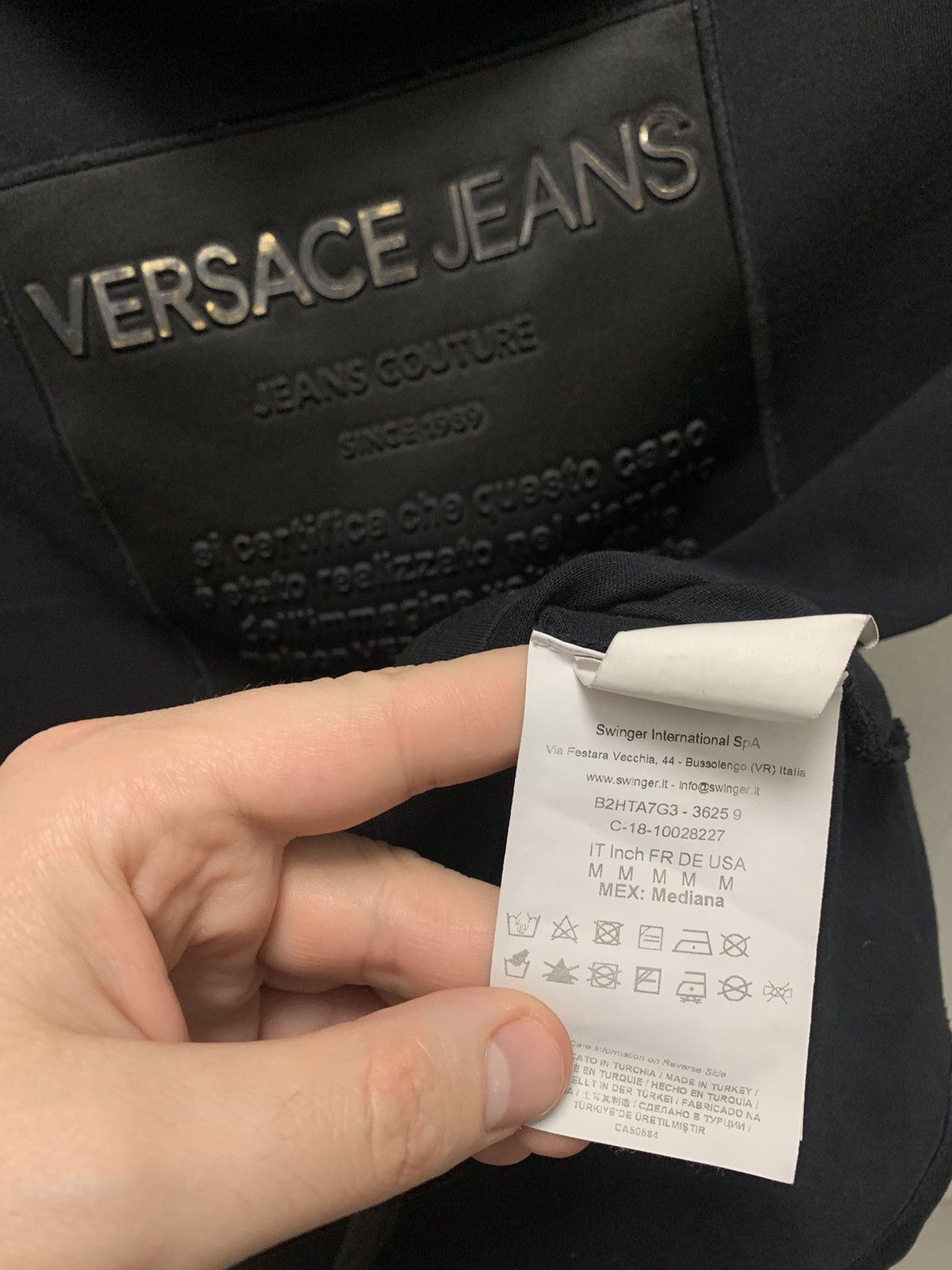 Versace Jeans Couture Versace jeans black t-shirt box logo M size Size US M / EU 48-50 / 2 - 7 Thumbnail