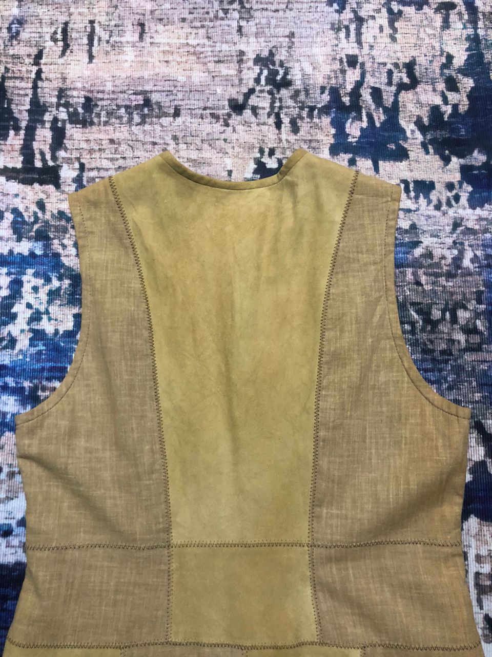 Vintage Vintage W.Knife Leather Patchwork Sleeveless Mini Dress Size XS / US 0-2 / IT 36-38 - 8 Thumbnail