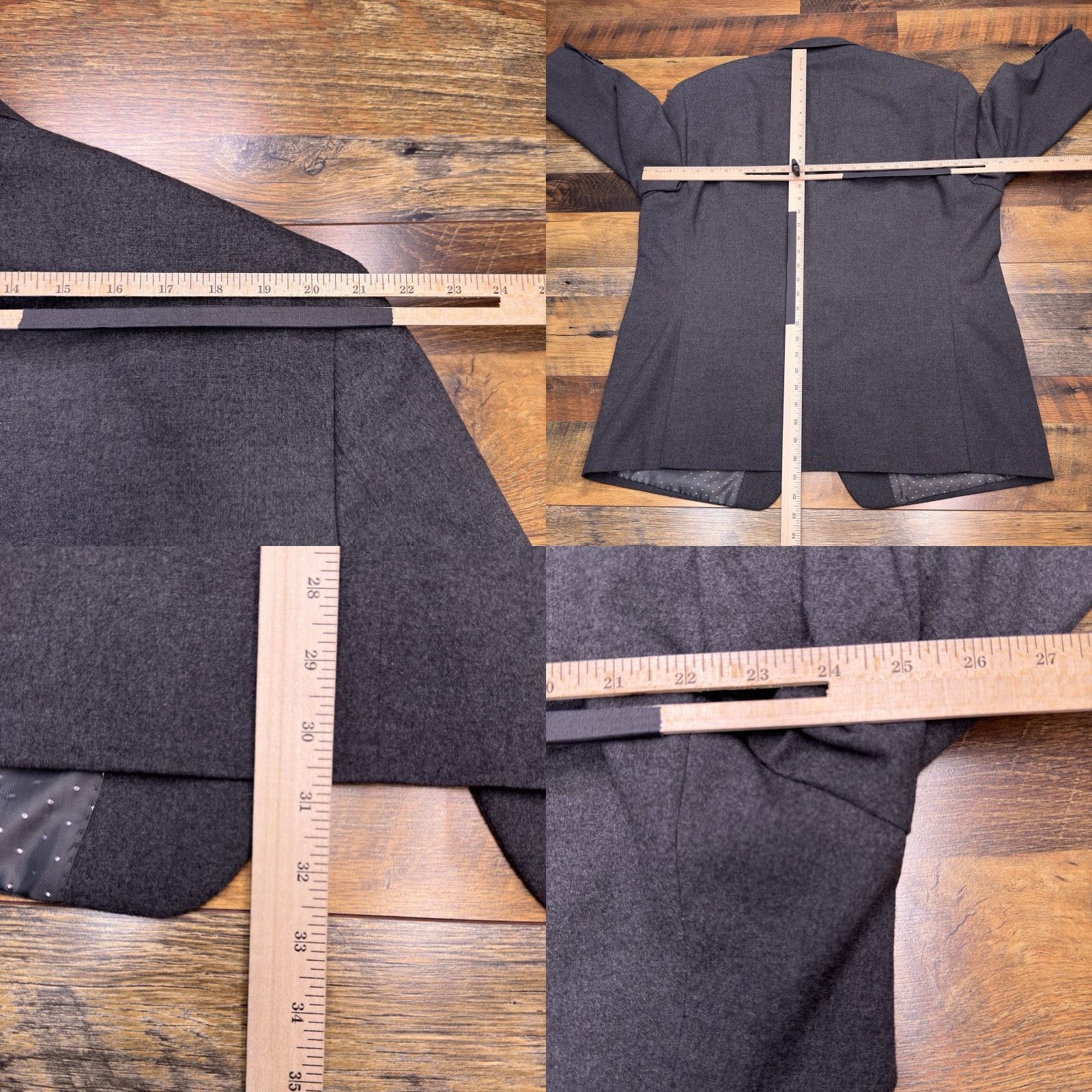 Vintage Michael Strahan Suit Jacket Blazer Single-Breasted 50R Gray Wool Blend Stretch Formal Men 50 Gray Wool Blend Stretch Blazer Size 50R - 9 Thumbnail