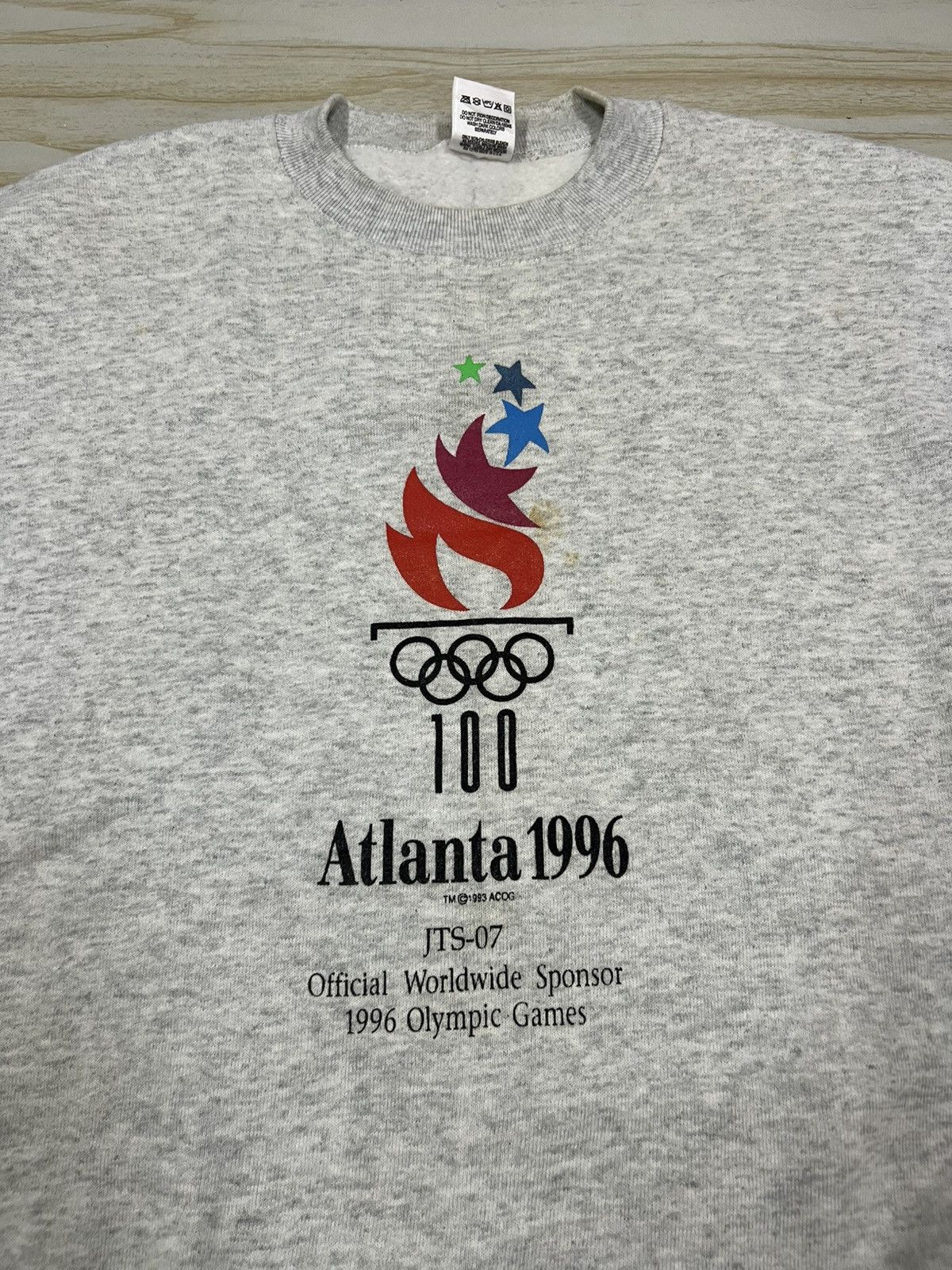 USA Olympics 90s Summer Olympic Atlanta Vintage Sweatshirt Size US L / EU 52-54 / 3 - 3 Thumbnail