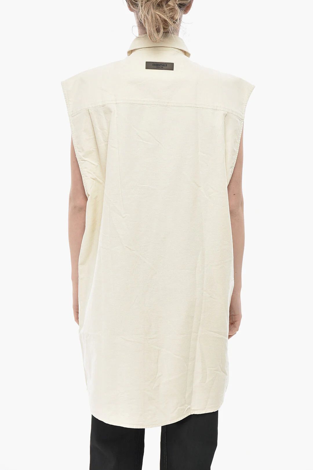 Fear of God og1mm0326 Long Sleeveless Shirt in Beige Size XXS / US 00 / IT 34 - 2 Thumbnail