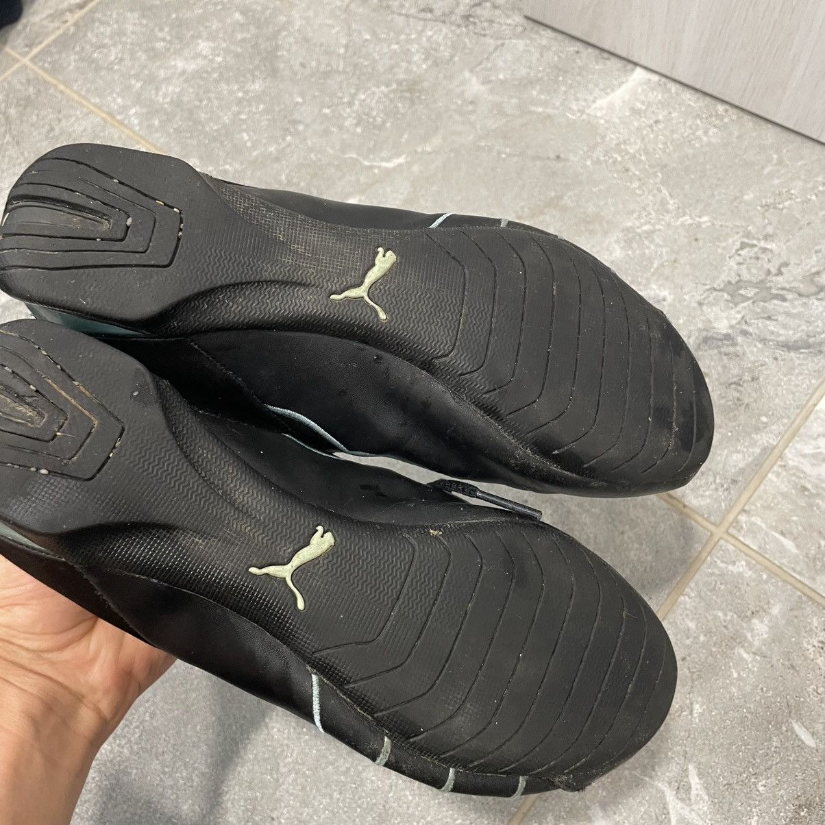 Japanese Brand 2000s Vintage Japan Trainers Black Leather Puma Speed Cat og Size US 7.5 / IT 37.5 - 7 Thumbnail