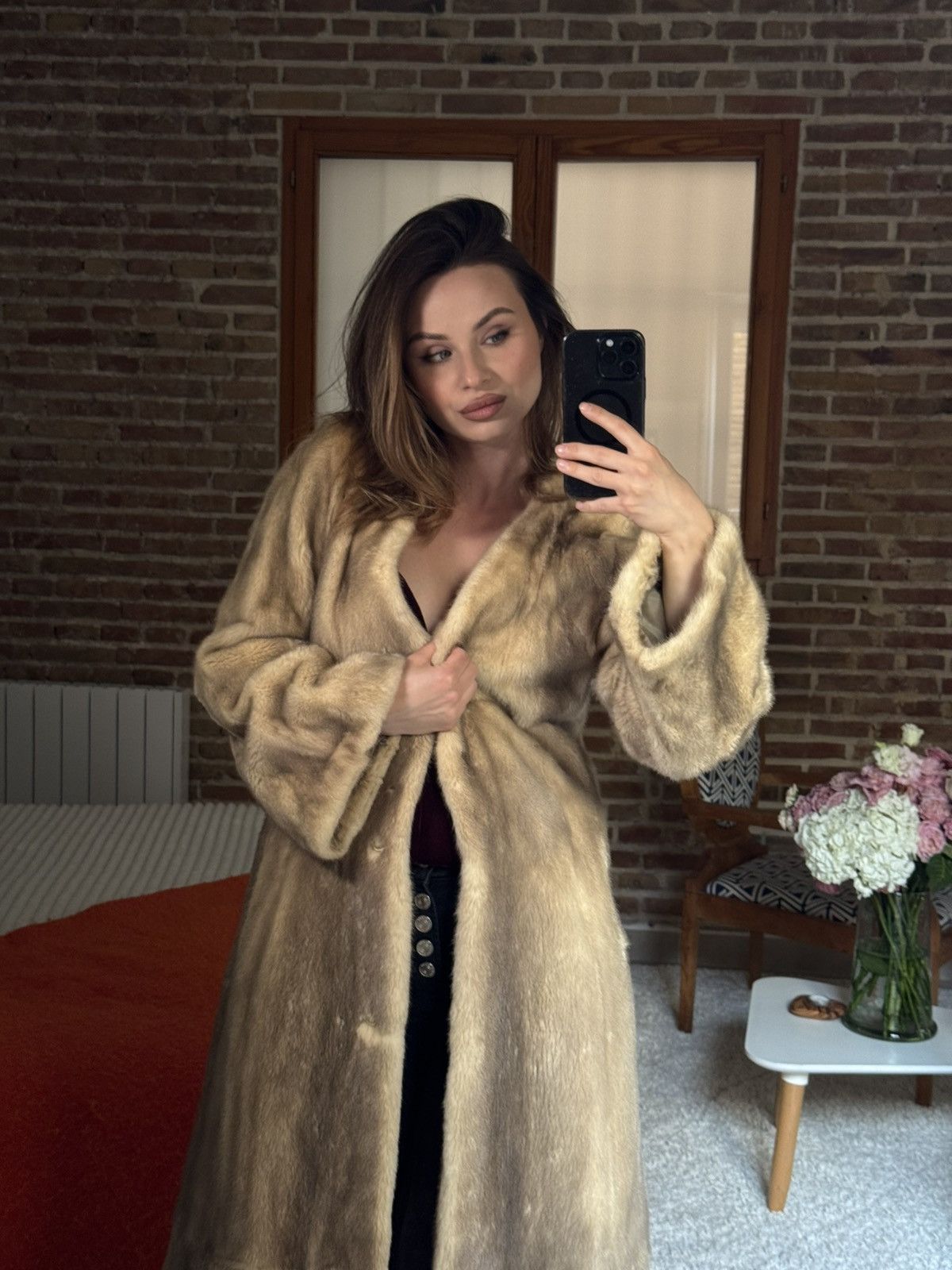 Other Vintage Mink Fur Coat Custom Made Size S / US 4 / IT 40 - 4 Thumbnail