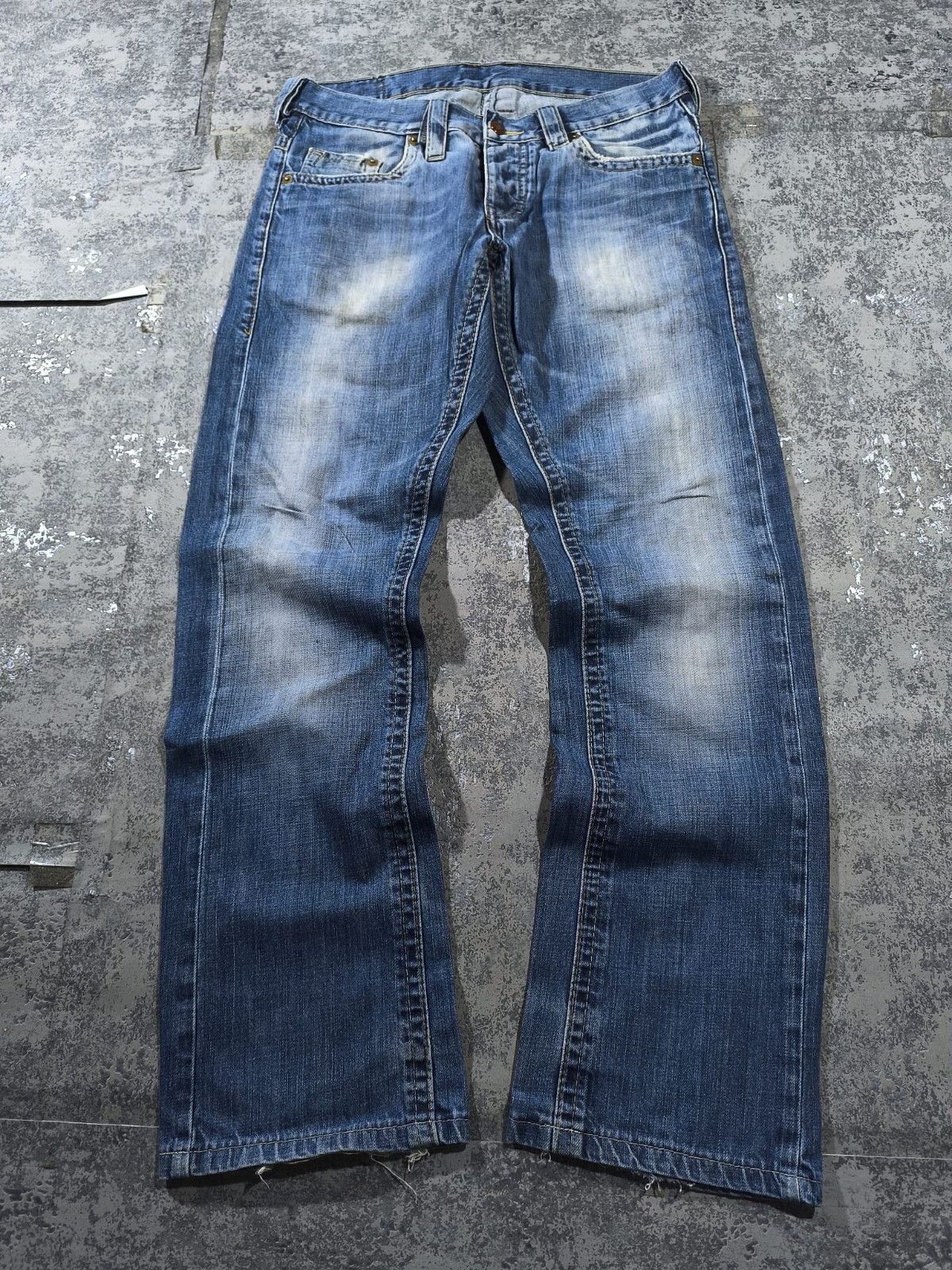 Mustang vintage western backpocket flap distressed mustang lowrise Size 32" / US 10 / IT 46 - 2 Thumbnail