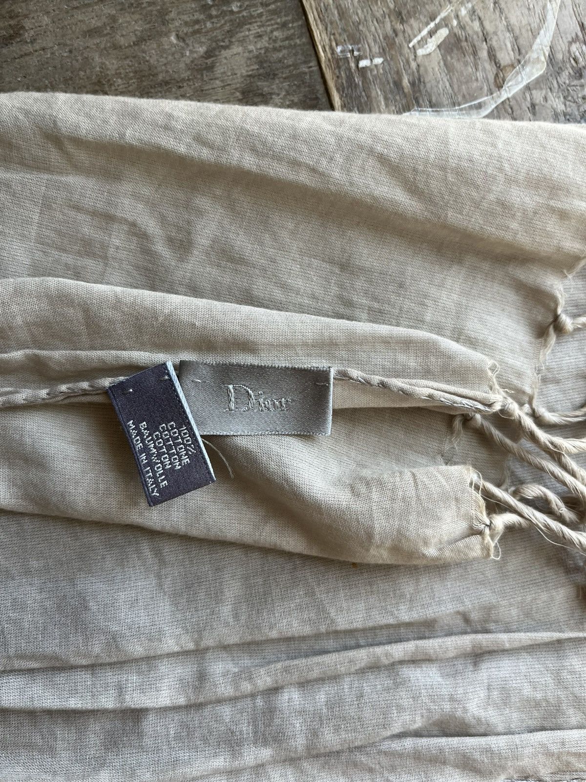 Dior Dior Homme SS05 Hedi Slimane Fringe Scarf | Grailed
