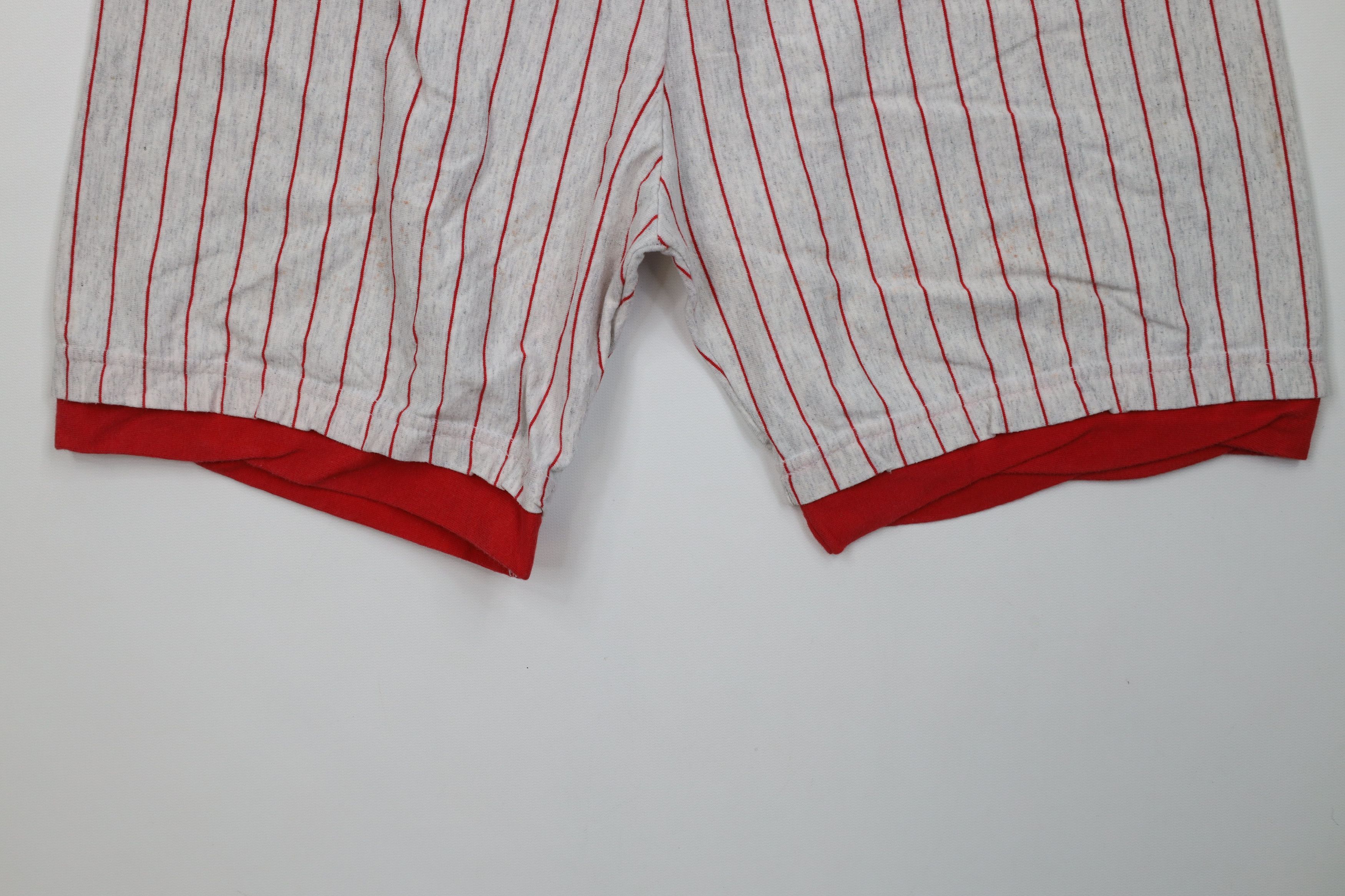Vintage Vintage 90s Streetwear Layered Pinstriped Shorts Cotton USA Size US 32 / EU 48 - 4 Thumbnail