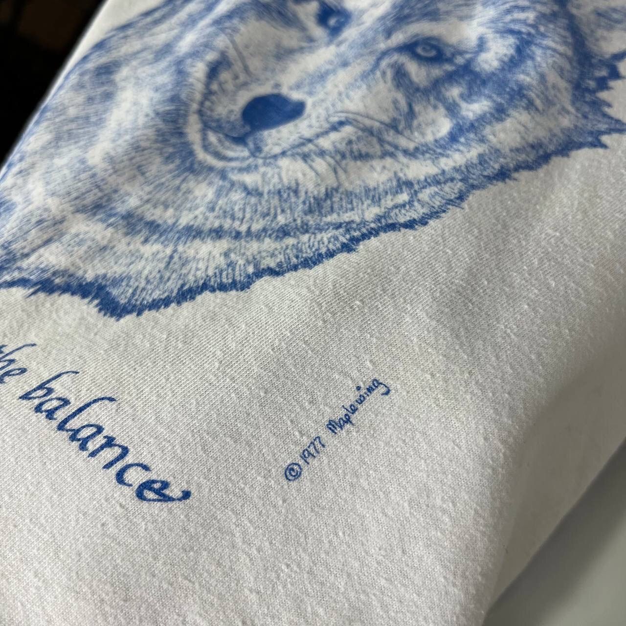 Vintage Rare 1997 Singe Stitch Wolf Bald Eagle Maple Wing 90s Size US S / EU 44-46 / 1 - 4 Thumbnail