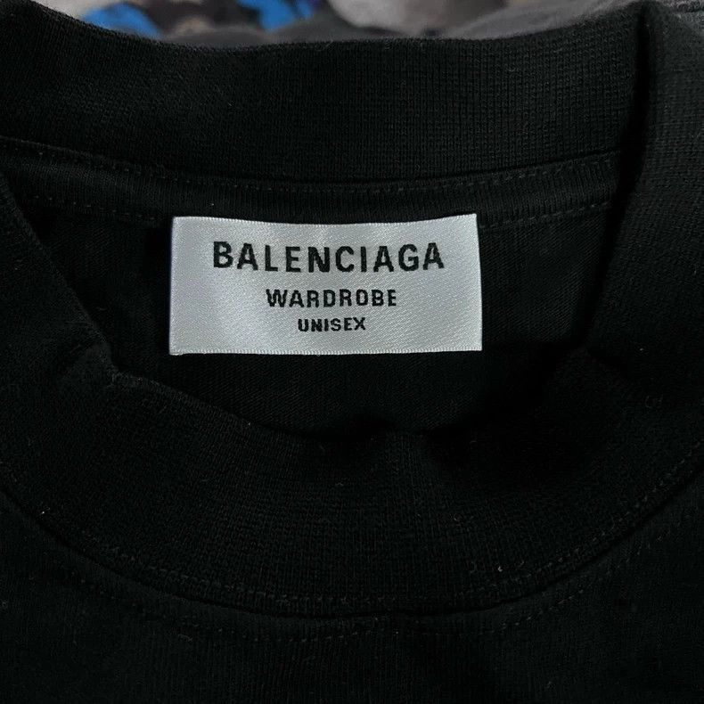 Balenciaga Balenciaga Black logo letter pattern round neck slim fit s Size US S / EU 44-46 / 1 - 4 Thumbnail