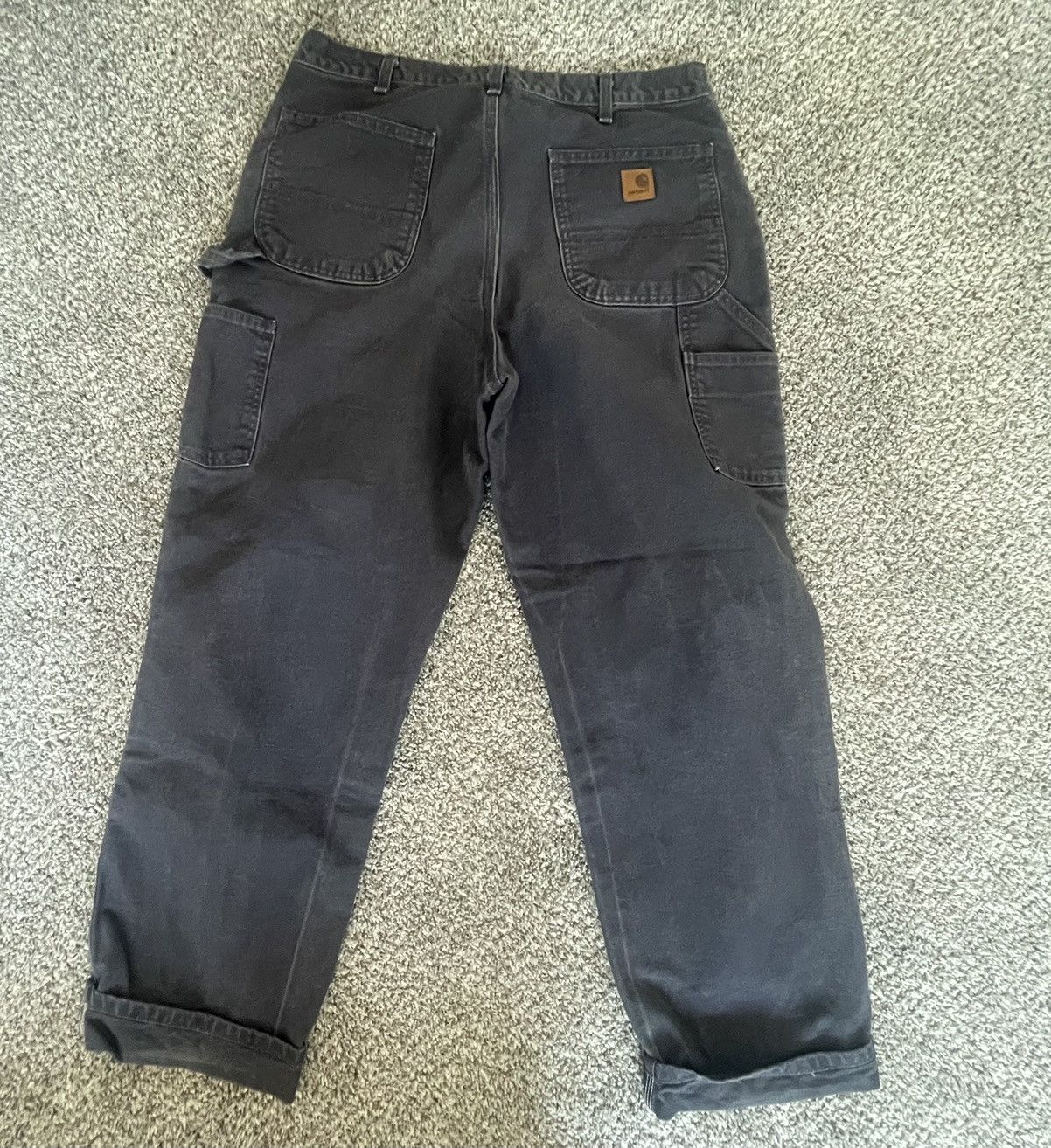Carhartt × Vintage Navy Carhartt Carpenter Pants Size US 36 / EU 52 - 2 Thumbnail
