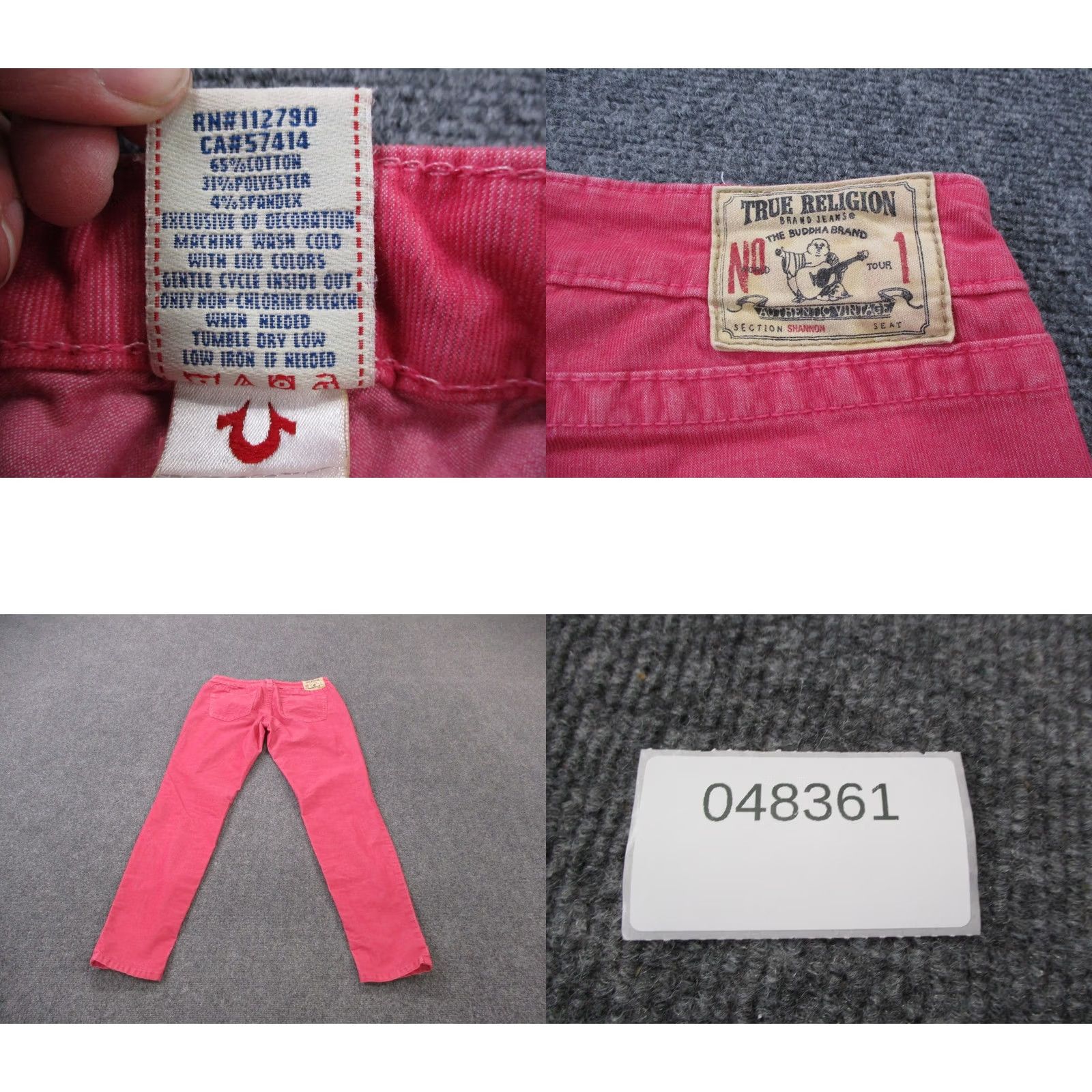 True Religion True Religion Jeans Womens 30 Pink Denim Shannon Skinny Jeans Womens 30 Pink Denim Shannon Skinny US Theme USA Size 24" / US 00 / IT 34 - 8 Thumbnail