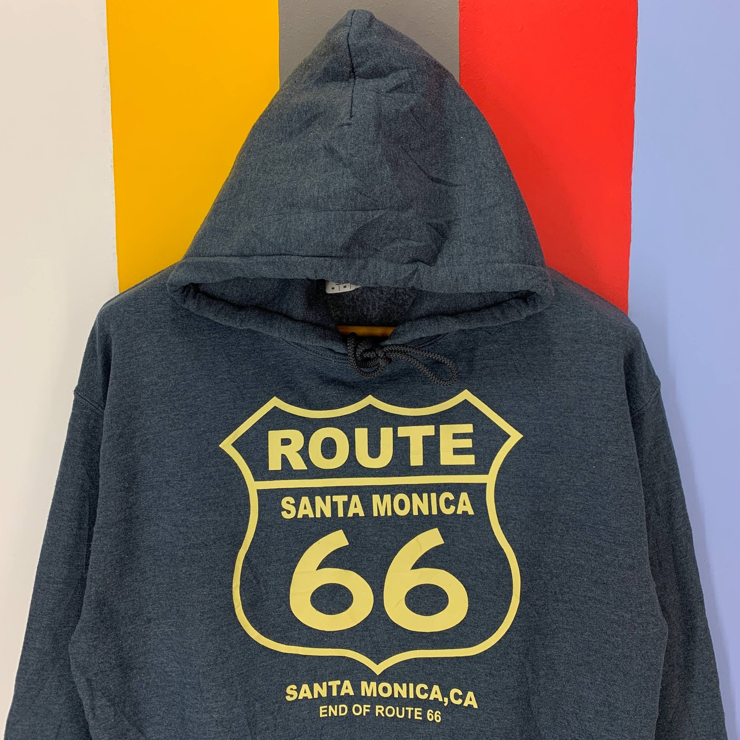 Gildan ROUTE 66 SANTA MONICA Hoodie Pullover #2570/U Size US M / EU 48-50 / 2 - 2 Thumbnail