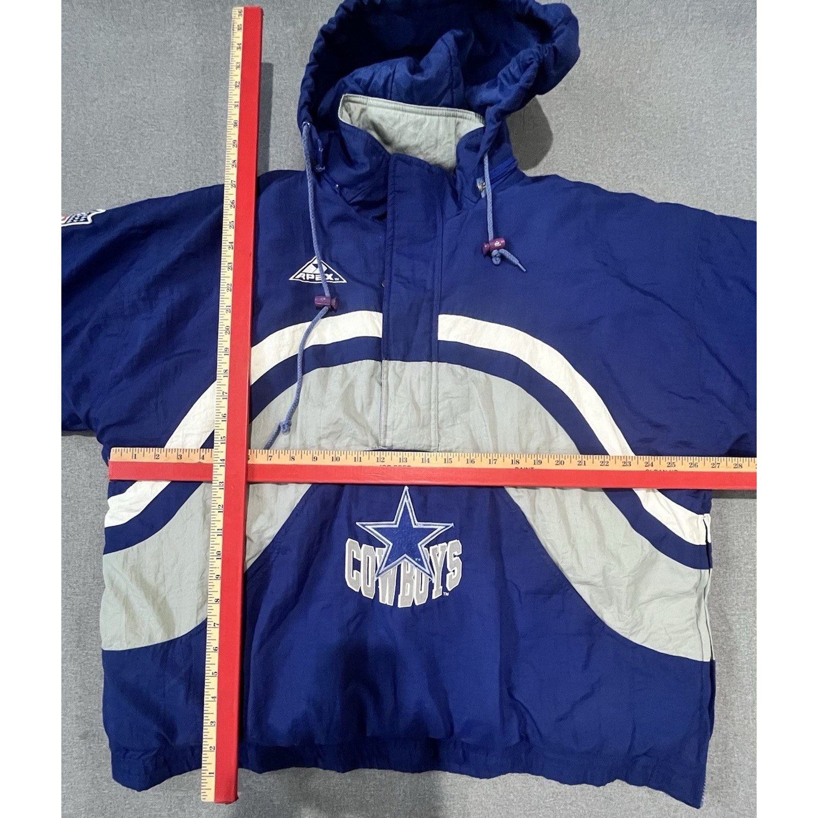 Apex One Vintage Apex One Proline Dallas Cowboys Pullover Hooded XL Size US XL / EU 56 / 4 - 5 Thumbnail