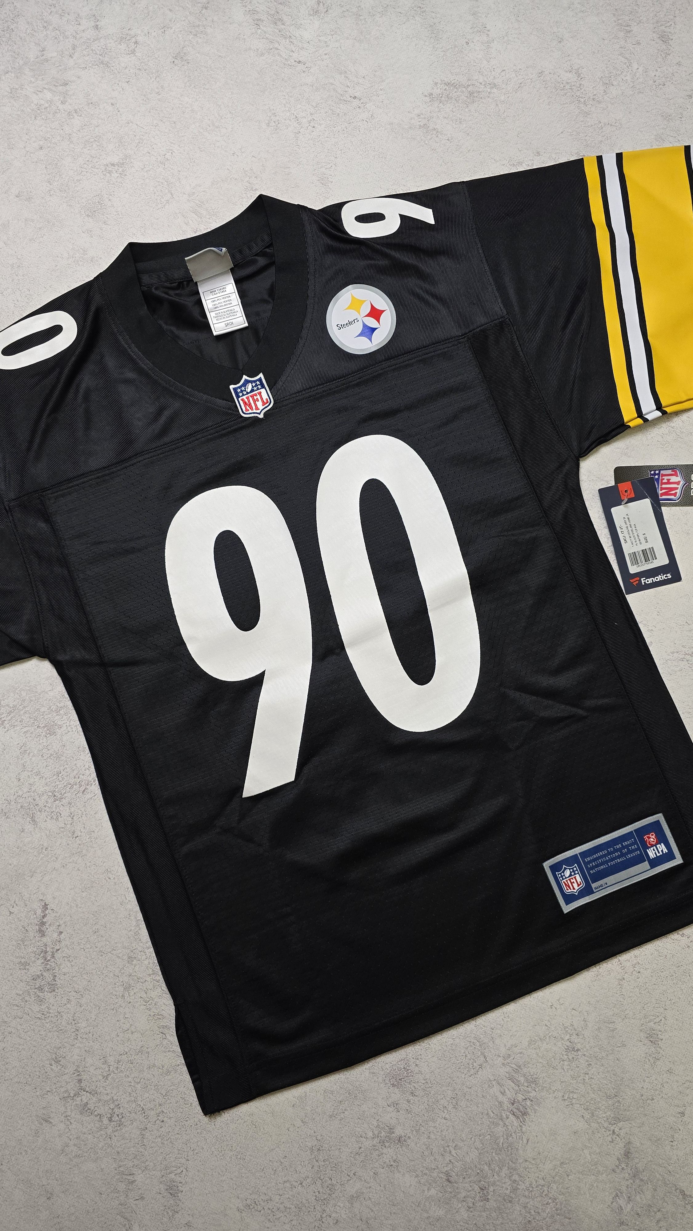 Pro Line FANATICS Pittsburgh Steelers #90 T.J. Watt Home Jersey Size US S / EU 44-46 / 1 - 10 Thumbnail