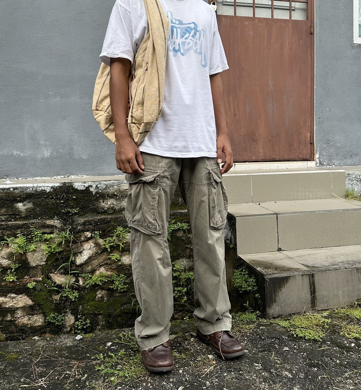 Alpha Industries 🪖Vintage THRASHED Alpha Industries Cargo Pants Size US 34 / EU 50 - 5 Thumbnail
