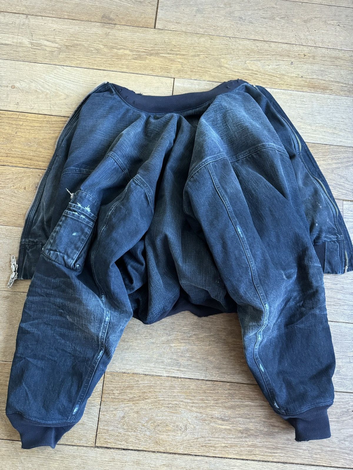 Balenciaga Balenciaga 25SS destroyed bomber Size US M / EU 48-50 / 2 - 18 Thumbnail