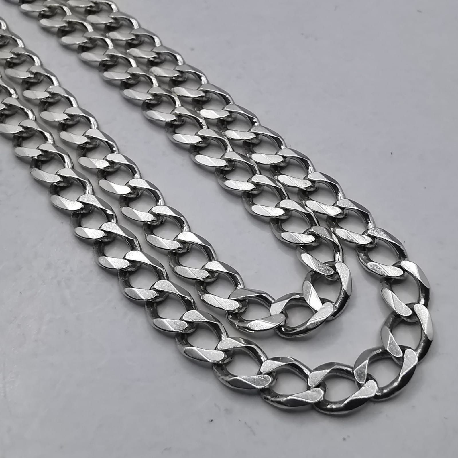 Sterling Silver Vintage Jewelry Chain, 925 Sterling Silver, Signed 21,29g Size ONE SIZE - 2 Thumbnail
